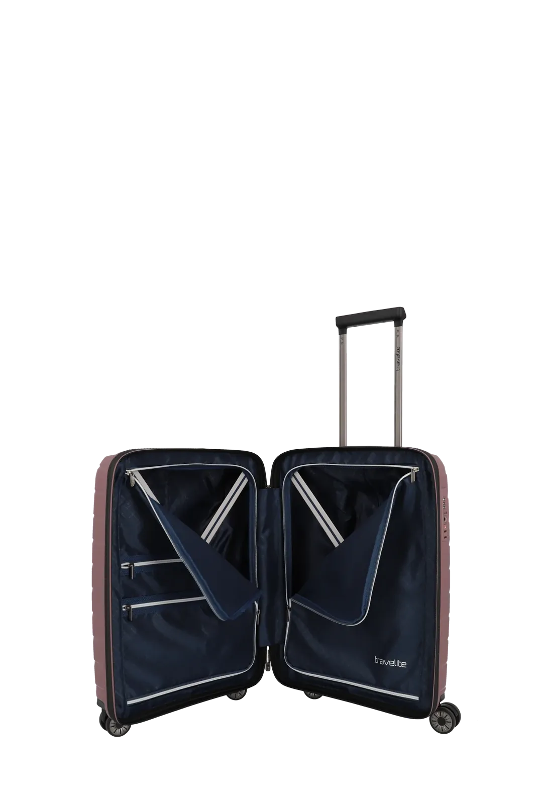 Travelite roosa käsipagasi kohver — Polüpropüleen, 37L, 2.7 kg (vaade 8)