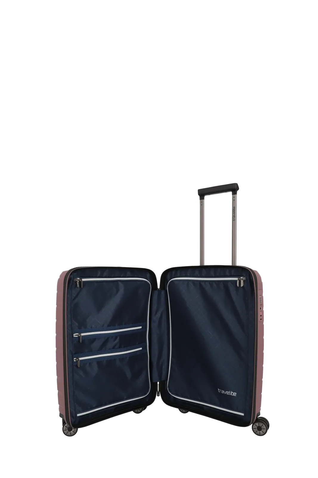 Travelite roosa käsipagasi kohver — Polüpropüleen, 37L, 2.7 kg (vaade 9)