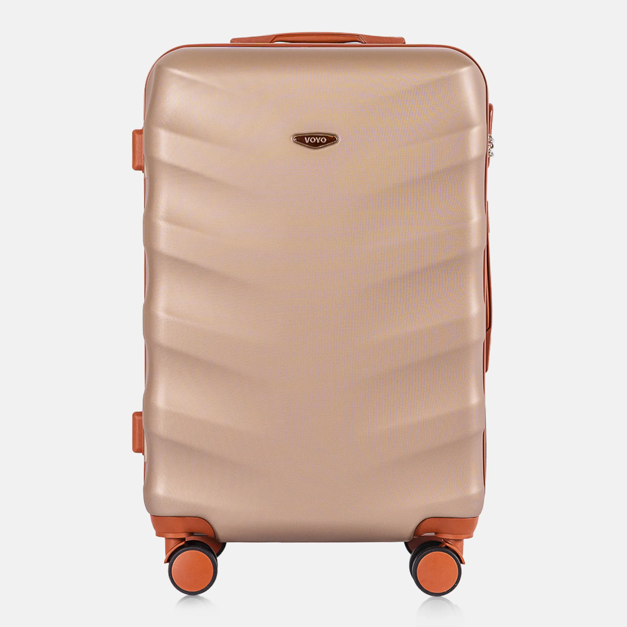 Voyo FJ140 šampanja keskmine reisikohver — ABS-plastik, 66L, 3.3 kg (vaade 2)