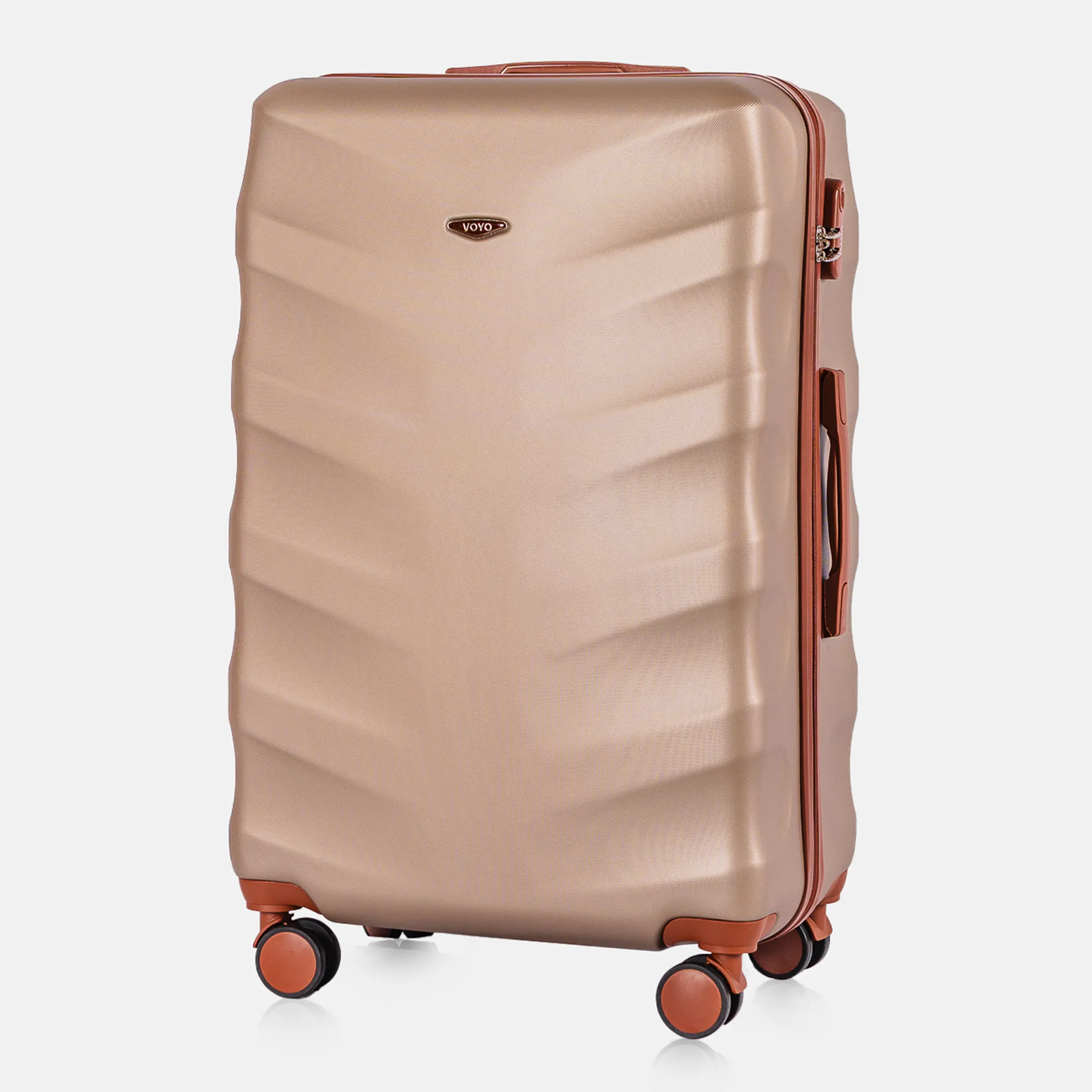 Voyo FJ140 šampanja suur reisikohver — ABS-plastik, 102L, 4.3 kg