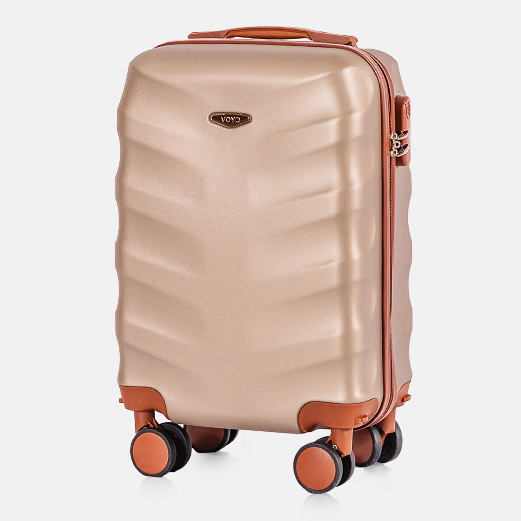 Voyo FJ140 šampanja mini käsipagasi kohver — ABS-plastik, 28L, 2.4 kg