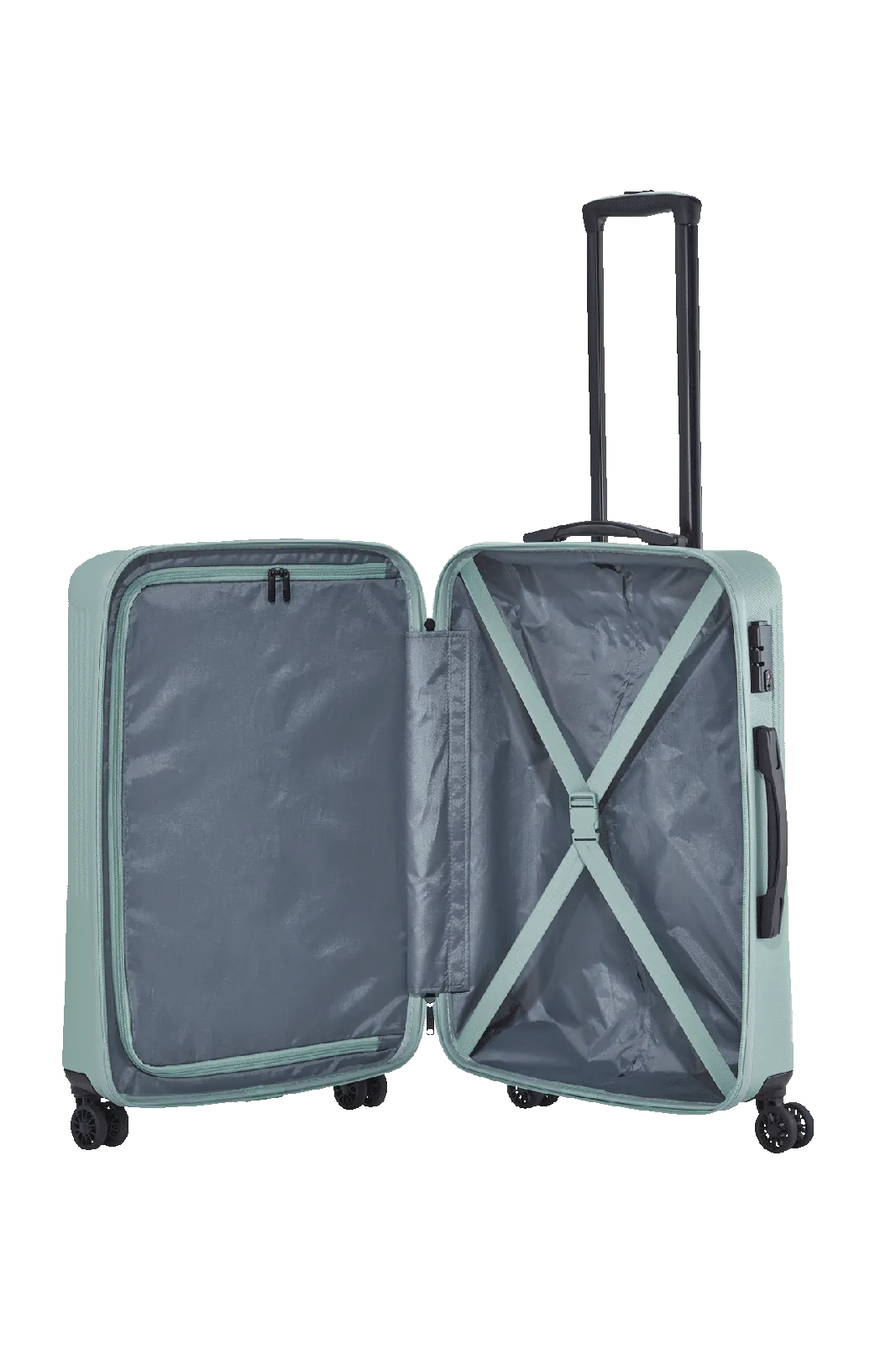 Travelite roheline keskmine reisikohver — ABS-plastik, 65L, 3.3 kg (vaade 6)