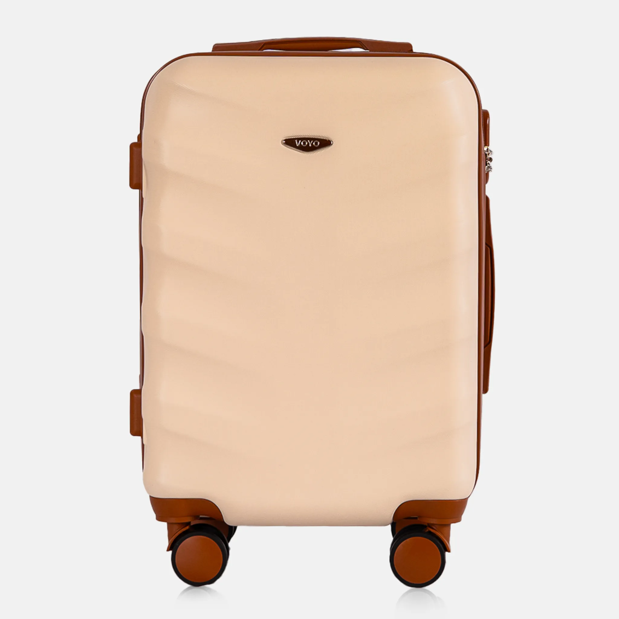 Voyo FJ140 beež käsipagasi kohver — ABS-plastik, 39L, 2.8 kg (vaade 2)