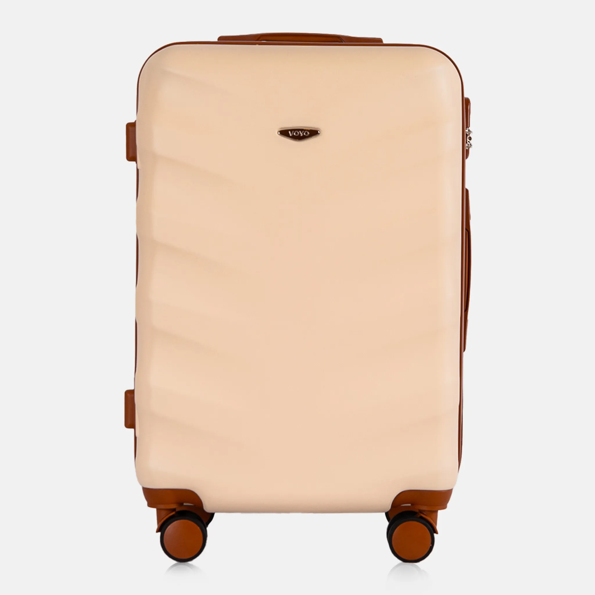 Voyo FJ140 beež keskmine reisikohver — ABS-plastik, 66L, 3.3 kg (vaade 2)