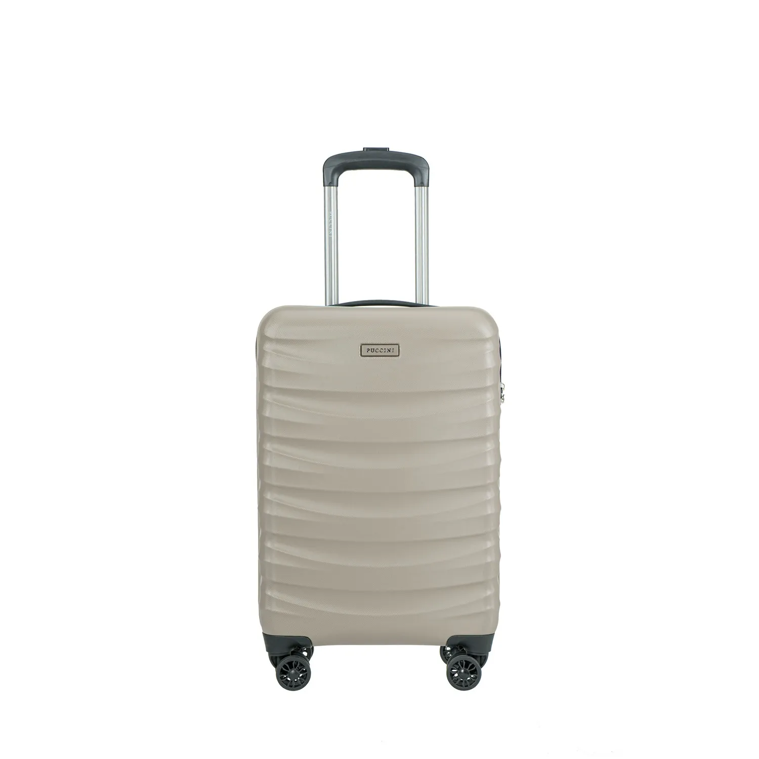 Puccini PC032C6A beež käsipagasi kohver — Polükarbonaat, 31L, 2.5 kg (vaade 2)