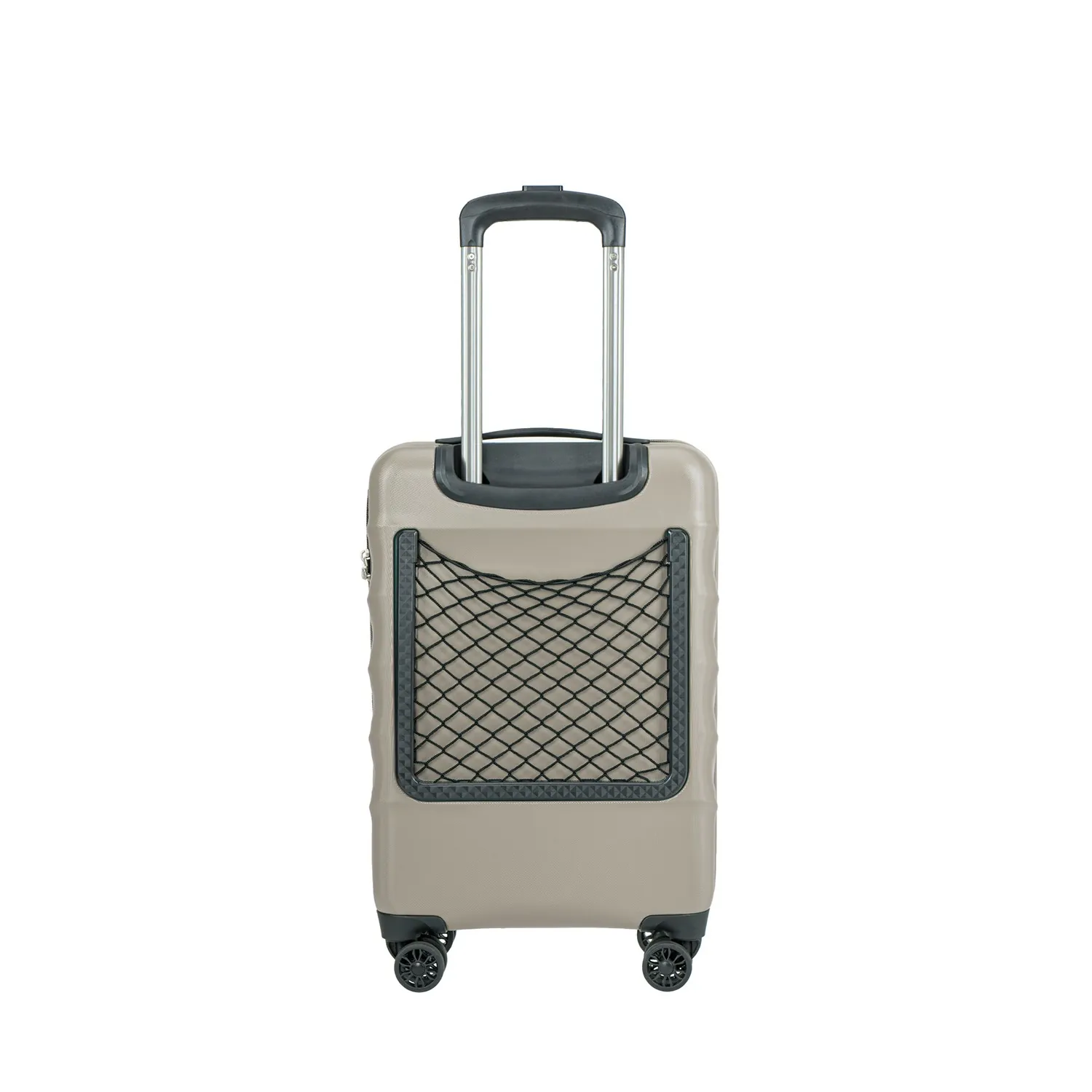 Puccini PC032C6A beež käsipagasi kohver — Polükarbonaat, 31L, 2.5 kg (vaade 3)