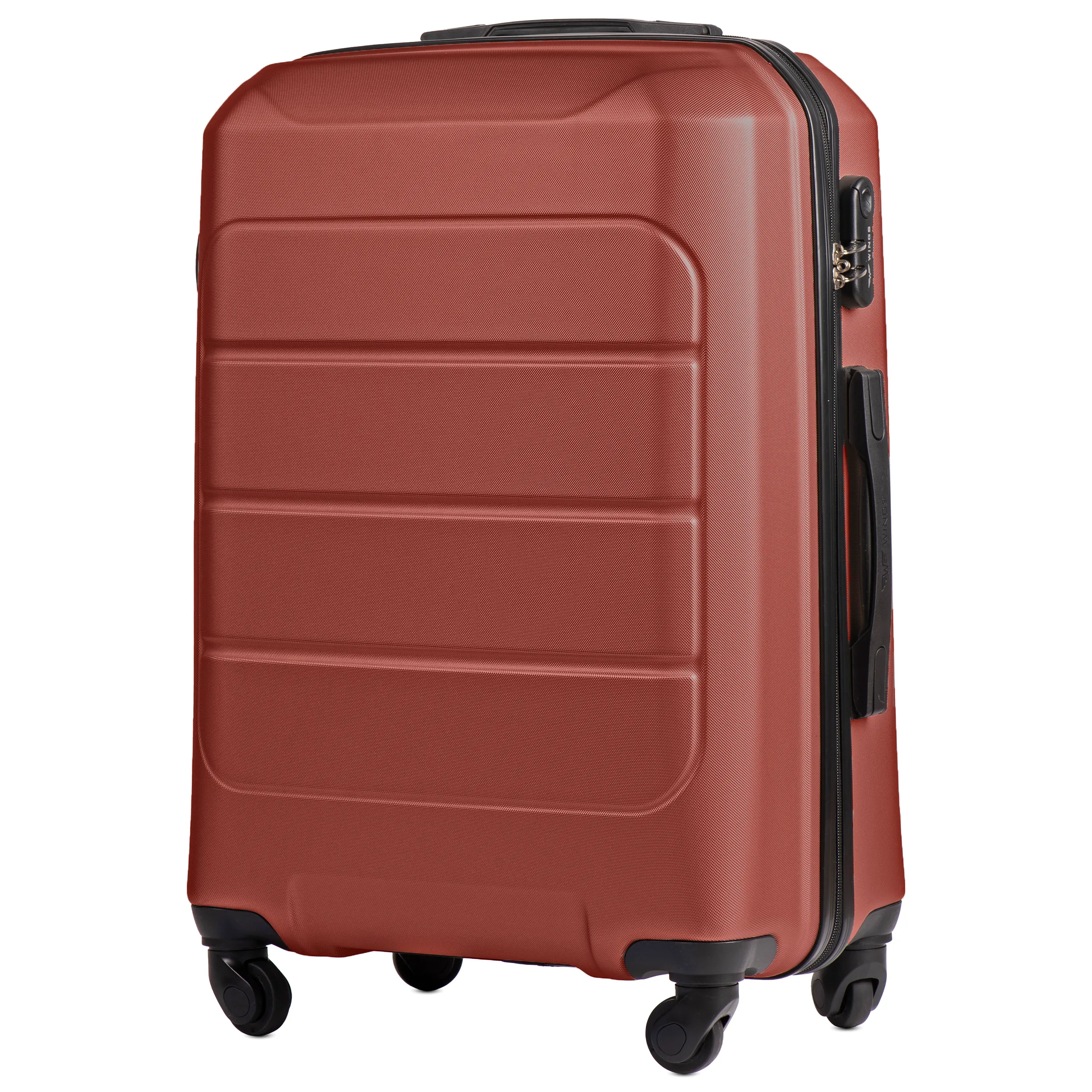 Wings 19196 pruun keskmine reisikohver — ABS, 63L, 3.4 kg