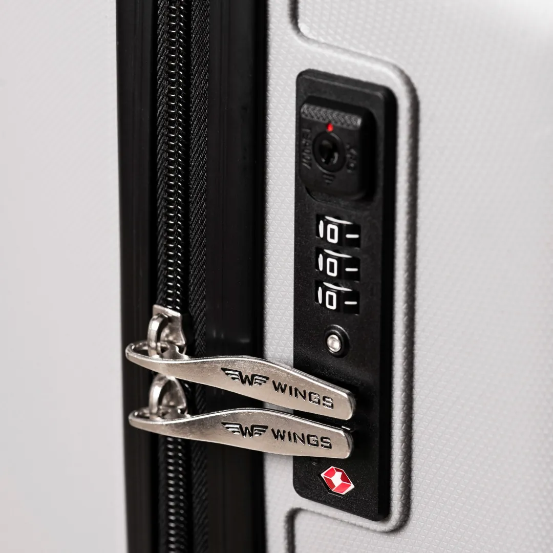 Wings DQ181 helesinine käsipagasi kohver — Polüpropüleen, 40L, 2.6 kg (lukk)