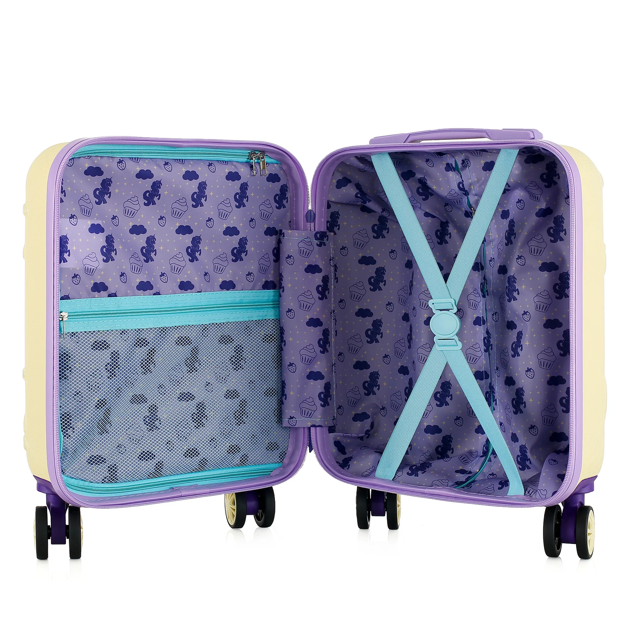 Semi Line valge laste reisikohver — ABS-plastik, 19L, 2.1 kg (vaade 6)