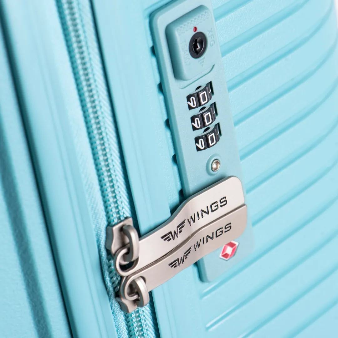 Wings DQ181-05 Korall suur reisikohver — Polüpropüleen, 96L, 4.2 kg (lukk)