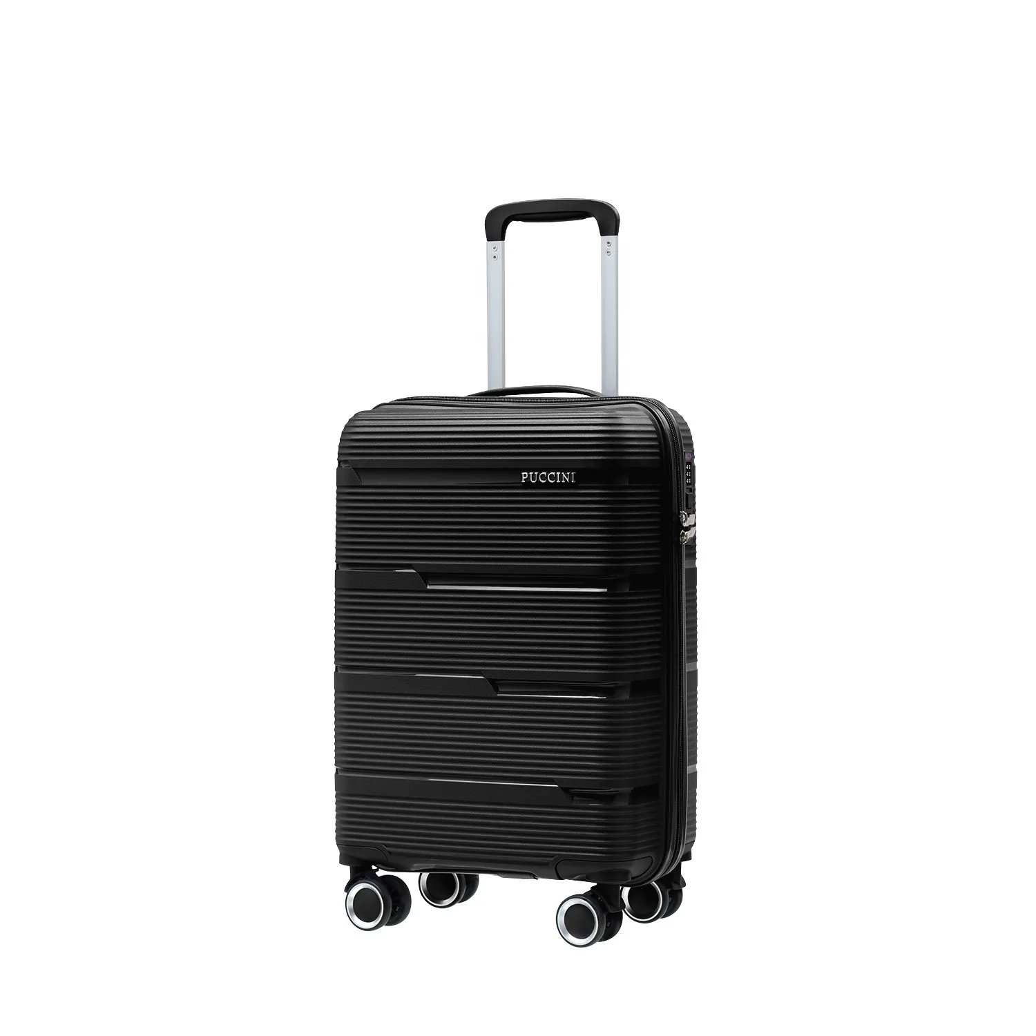 Puccini PP023C1 must käsipagasi kohver — Polüpropüleen, 36L, 2.6 kg