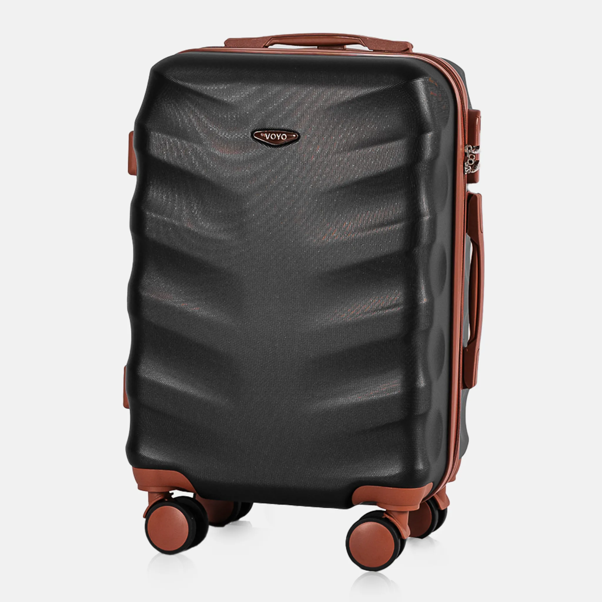 Voyo FJ140 must käsipagasi kohver — ABS-plastik, 39L, 2.8 kg