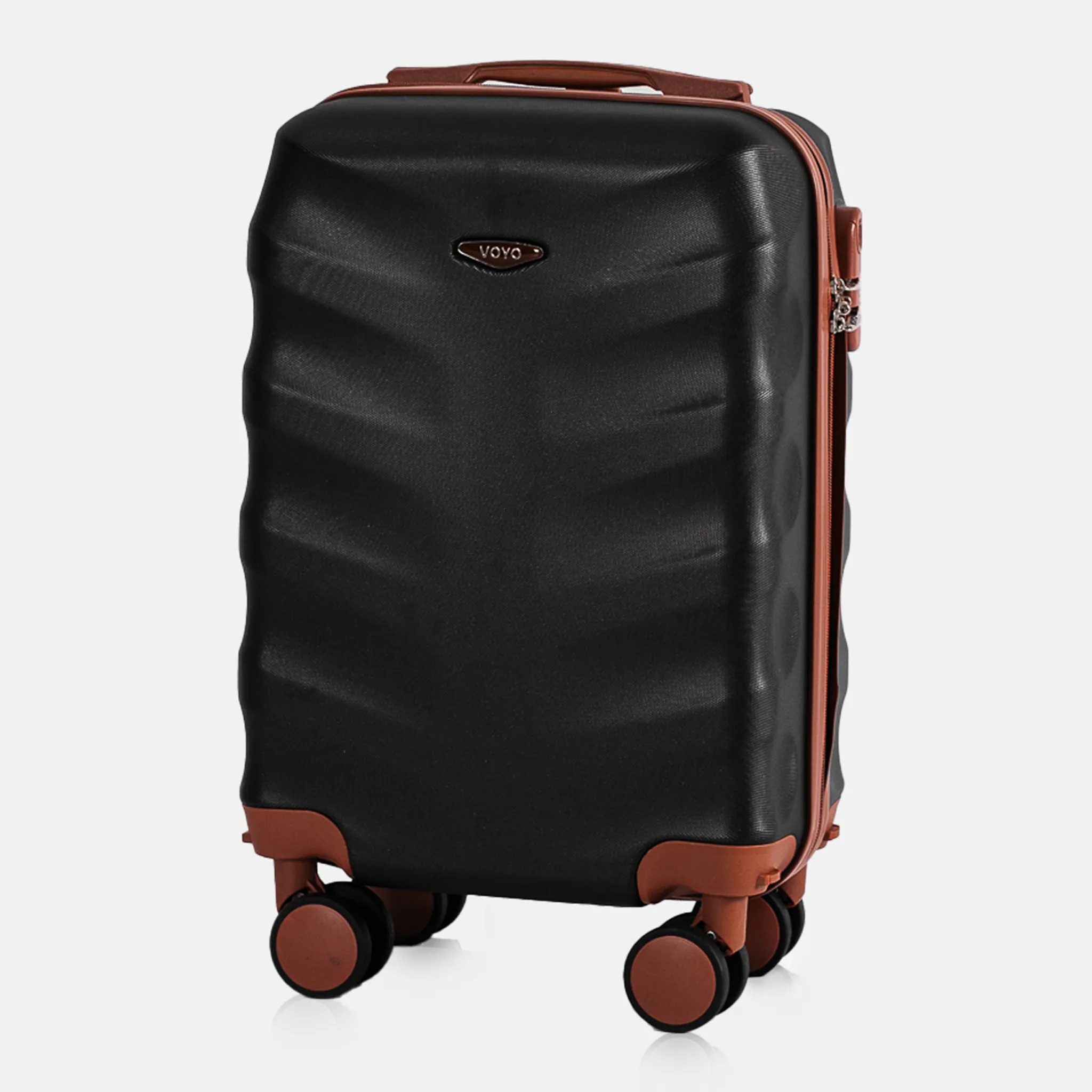 Voyo FJ140 must mini käsipagasi kohver — ABS-plastik, 28L, 2.4 kg