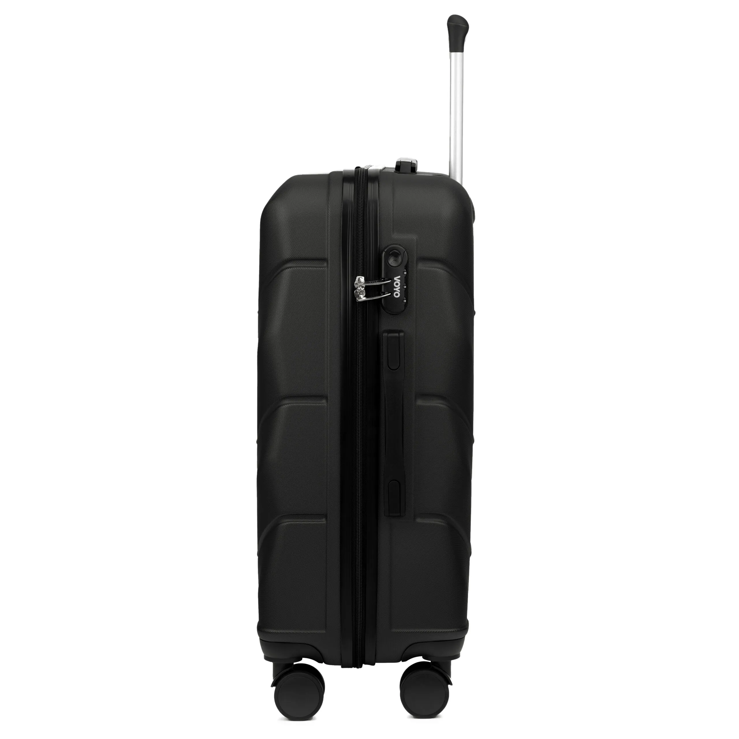 Voyo SK170 must keskmine reisikohver — ABS, 63L, 3.2 kg (küljelt)