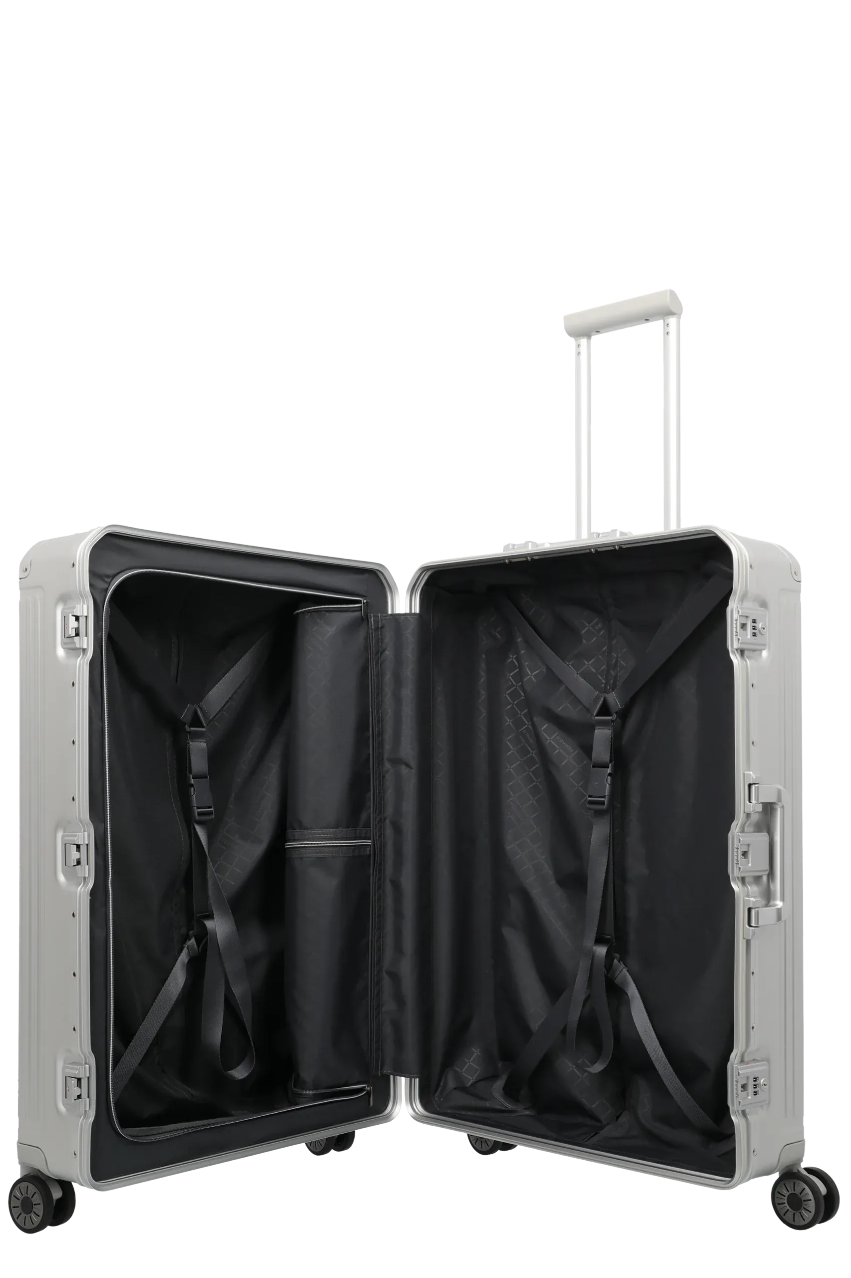 Travelite hõbedane suur reisikohver — Alumiinium, 100L, 6.7 kg (vaade 9)