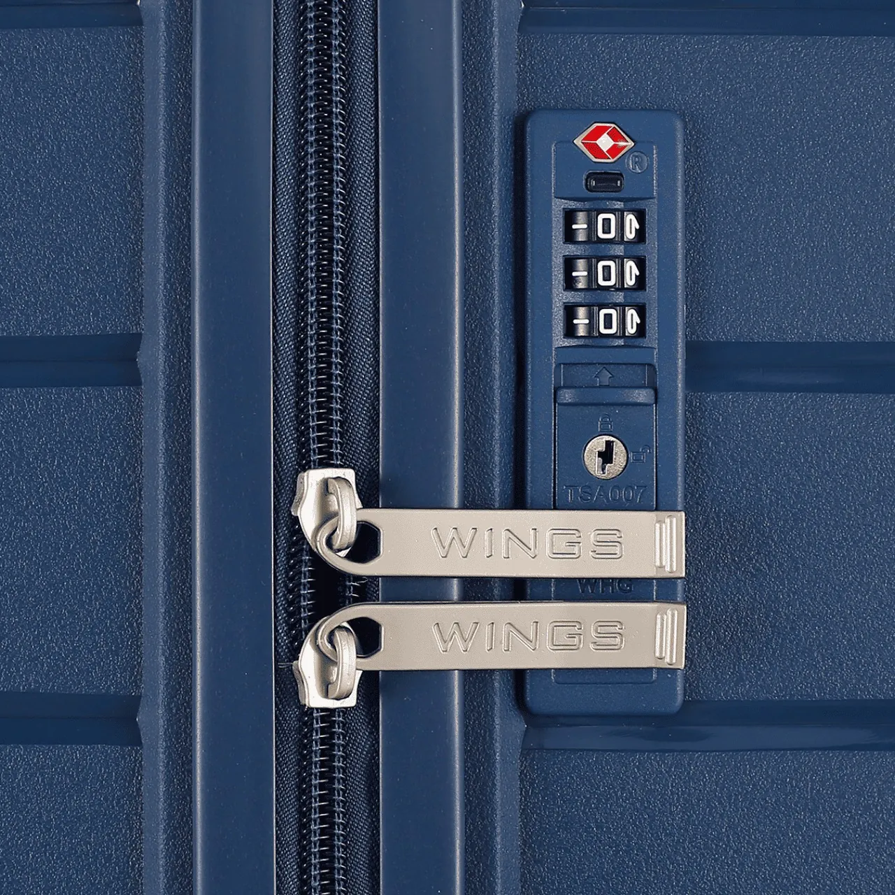 Wings MUR01 punane käsipagasi kohver — polüpropüleen, 40L, 2.4 kg (vaade 4)