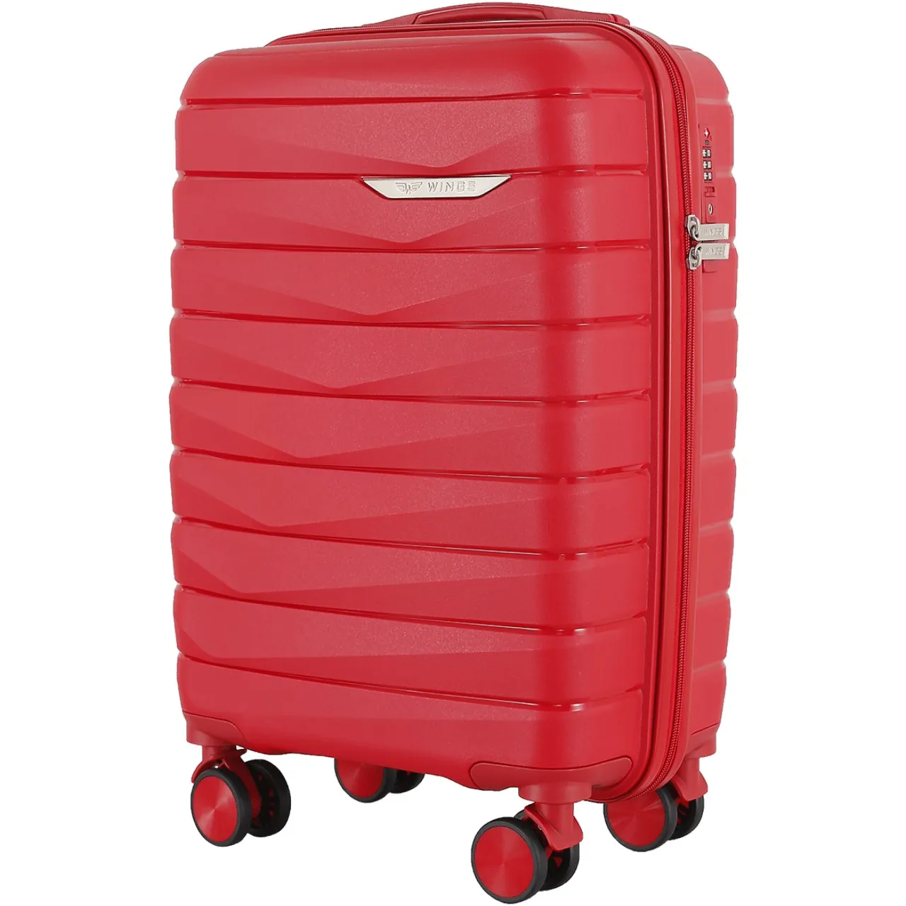 Wings MUR01 punane käsipagasi kohver — polüpropüleen, 40L, 2.4 kg