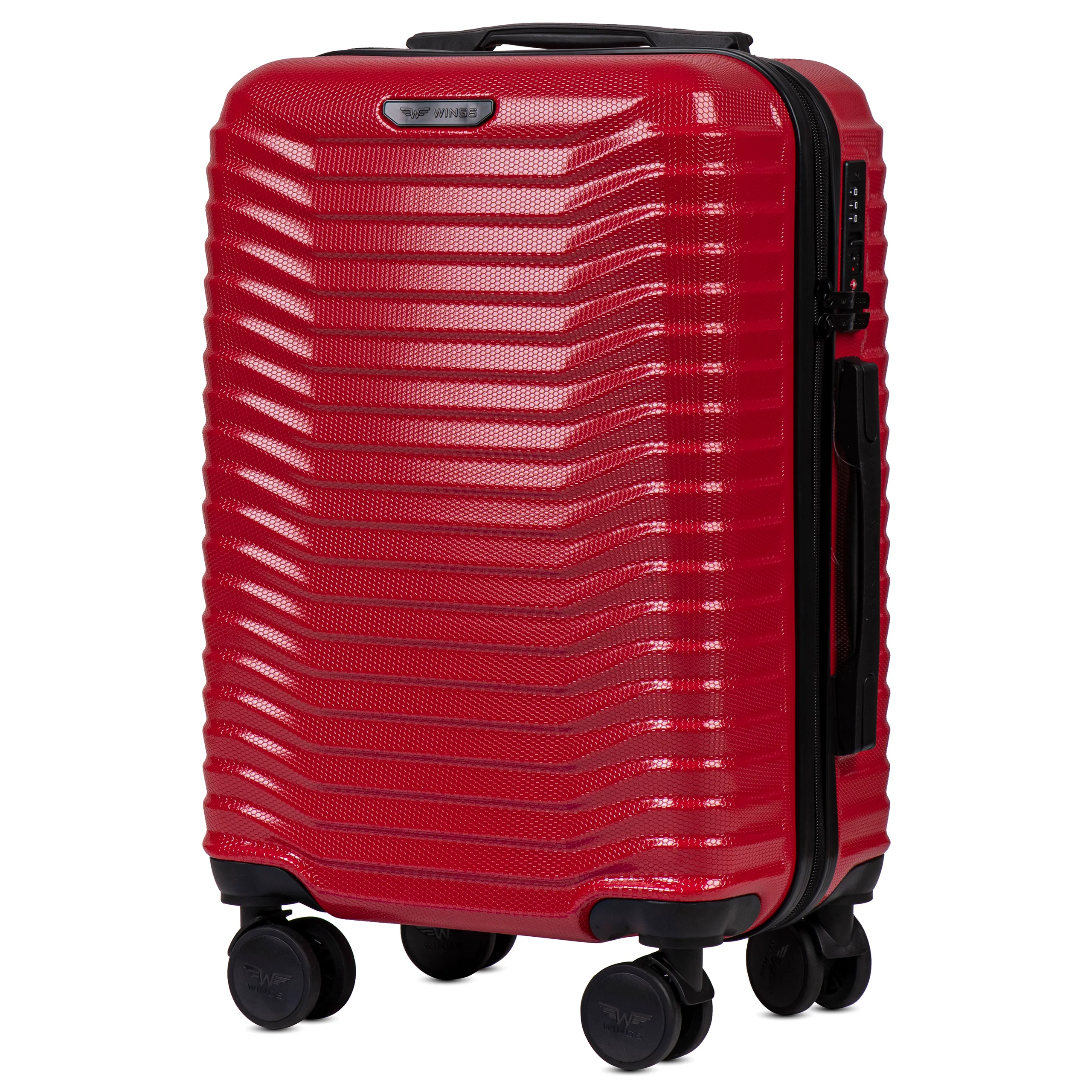 Wings PC140 punane käsipagasi kohver — Polükarbonaat, 38L, 2.5 kg