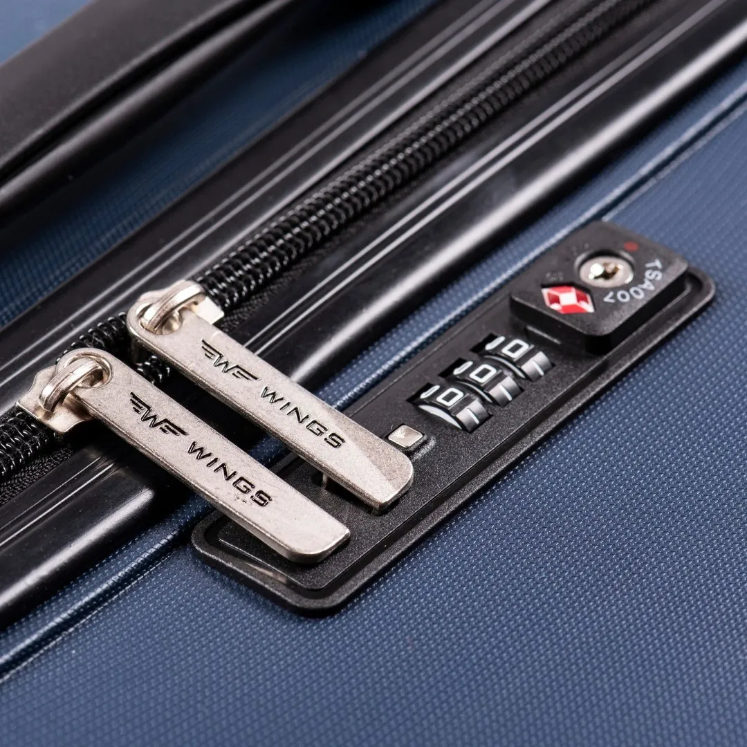 Wings PP05 punane käsipagasi kohver — Polüpropüleen, 43L, 2.8 kg (vaade 4)