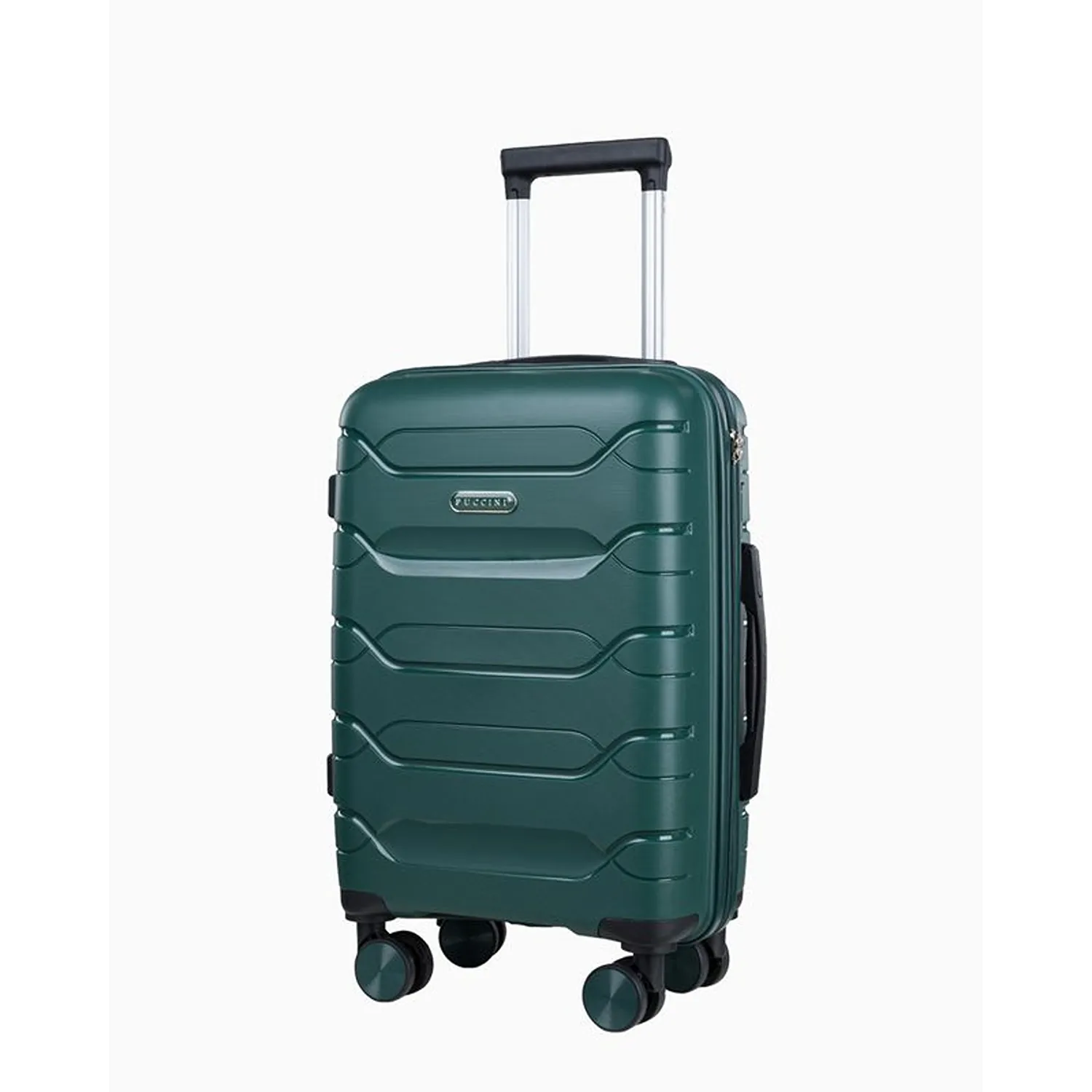 Puccini PP020C5 roheline käsipagasi kohver — Polüpropüleen, 31L, 2.6 kg