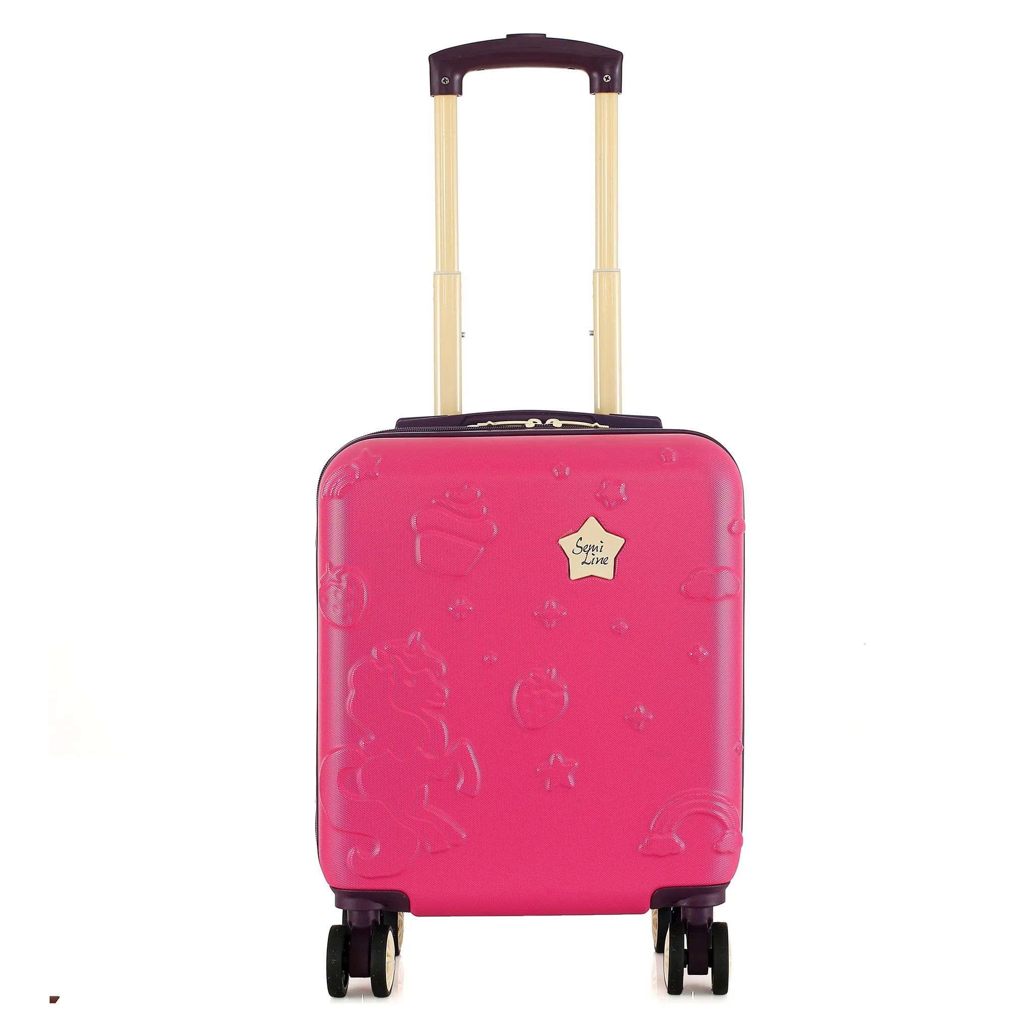 Semi Line roosa laste reisikohver — ABS-plastik, 19L, 2.1 kg (vaade 2)