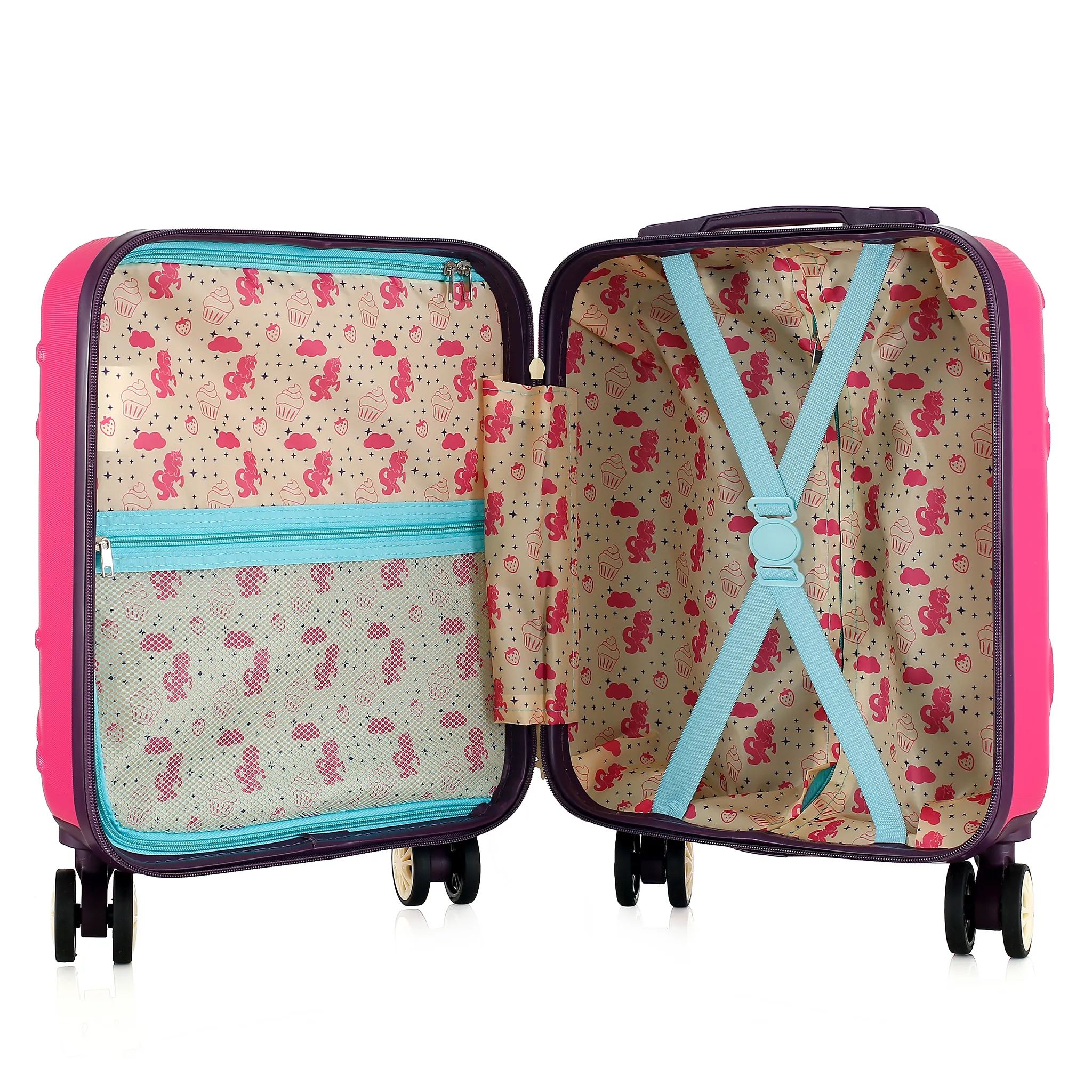 Semi Line roosa laste reisikohver — ABS-plastik, 19L, 2.1 kg (vaade 6)