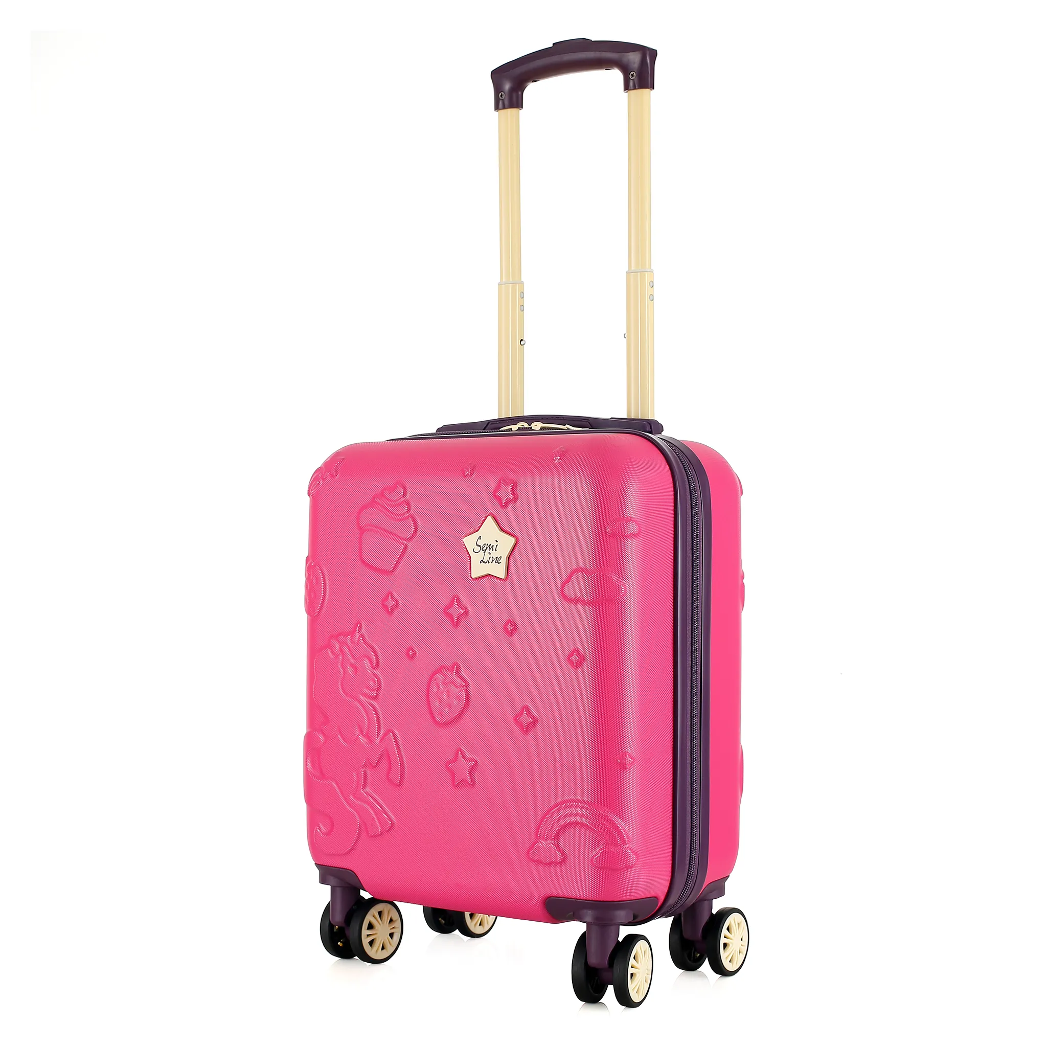 Semi Line roosa laste reisikohver — ABS-plastik, 19L, 2.1 kg