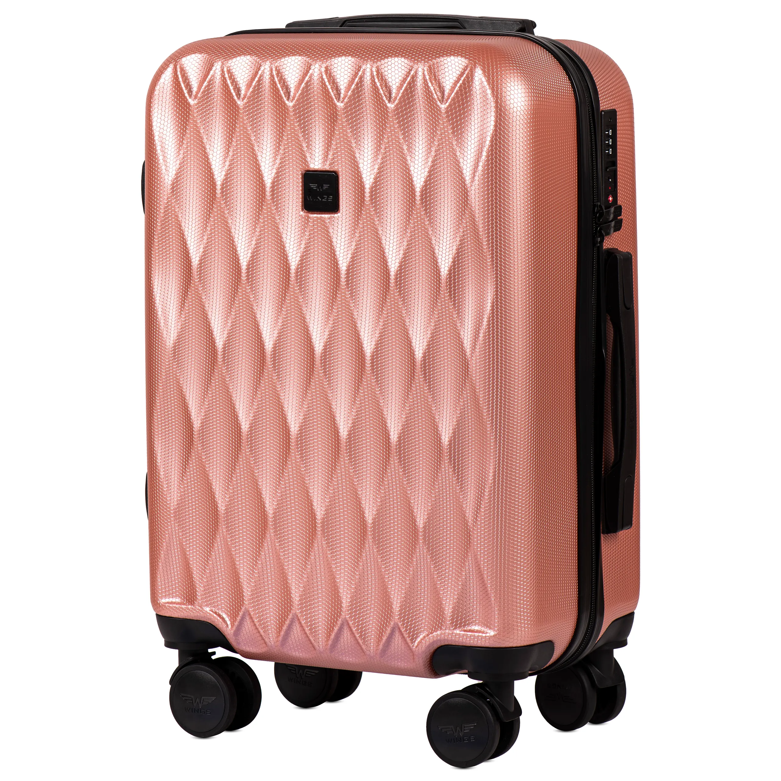 Wings PC190 rose gold käsipagasi kohver — Polükarbonaat, 38L, 2.6 kg