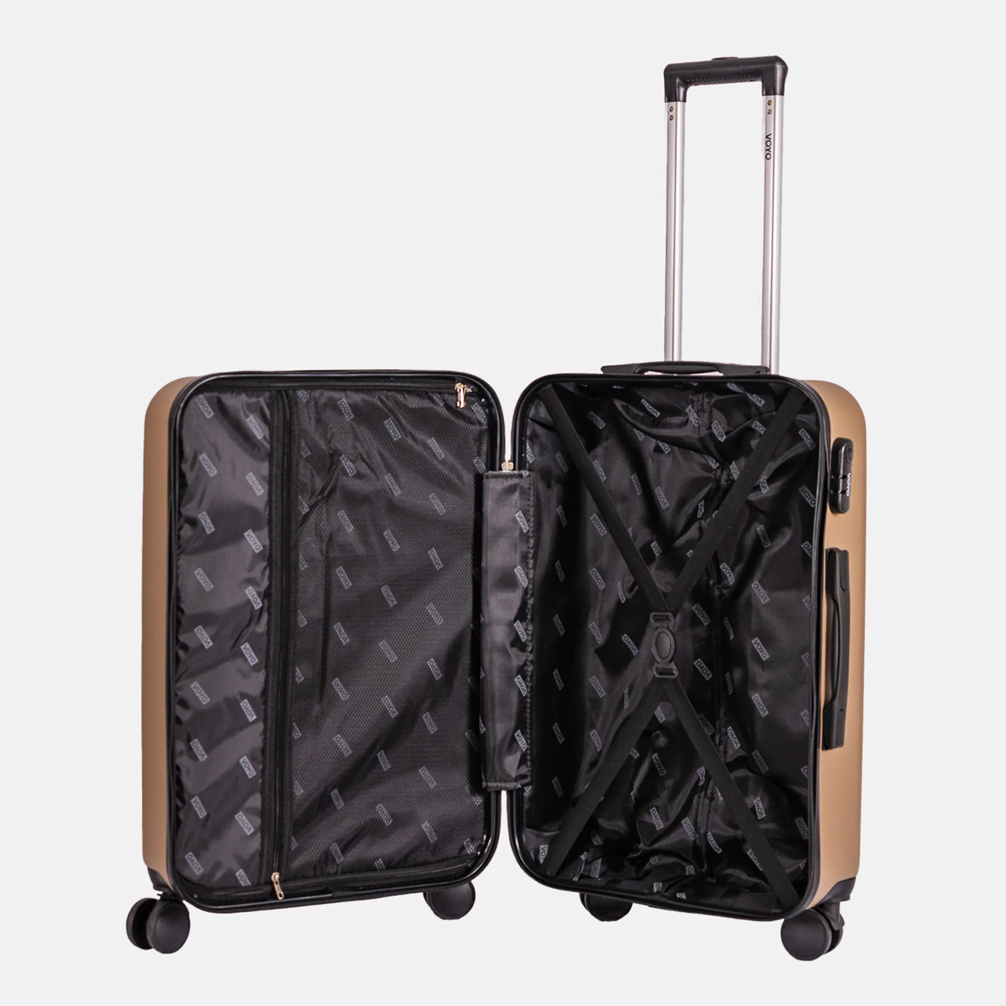 Voyo NV290 rose gold suur reisikohver — ABS-plastik, 102L, 4.3 kg (detail)