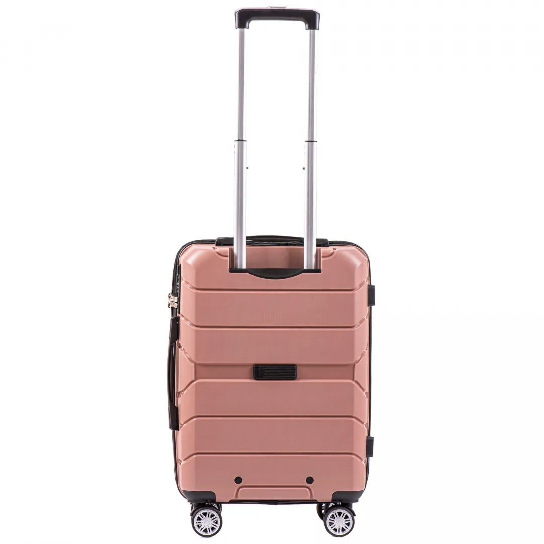 Wings PP05 rose gold käsipagasi kohver — Polüpropüleen, 43L, 2.8 kg (tagant)