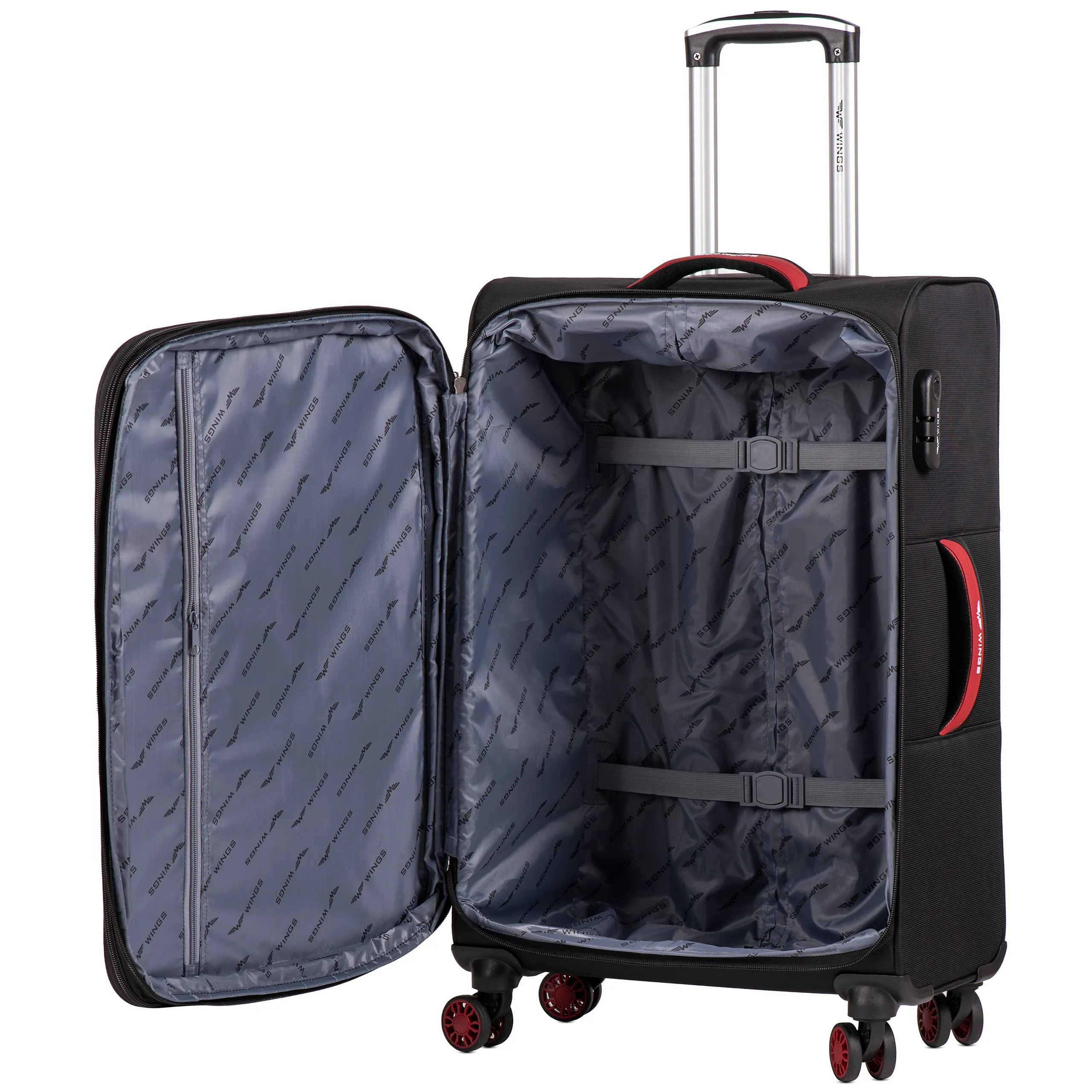 Wings DPR01 sinine käsipagasi kohver — polüester, 40L, 2.7 kg (vaade 8)