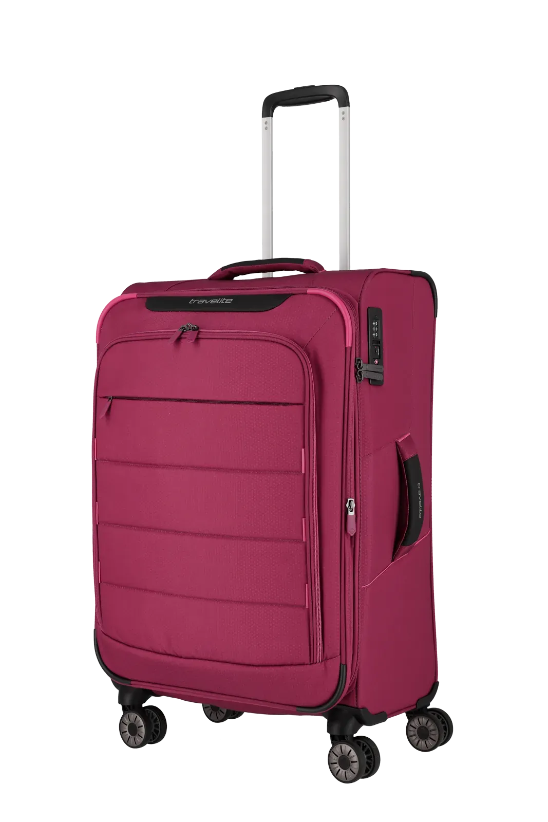 Travelite punane keskmine reisikohver — tekstiil, 2.4 kg (vaade 2)