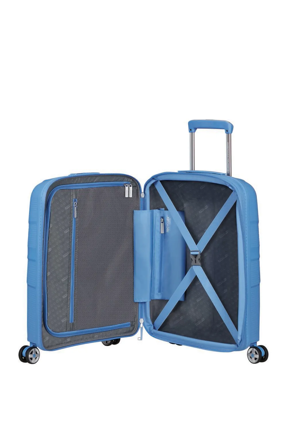 American Tourister helesinine käsipagasi kohver — Polüpropüleen, 36L, 2.3 kg (vaade 4)
