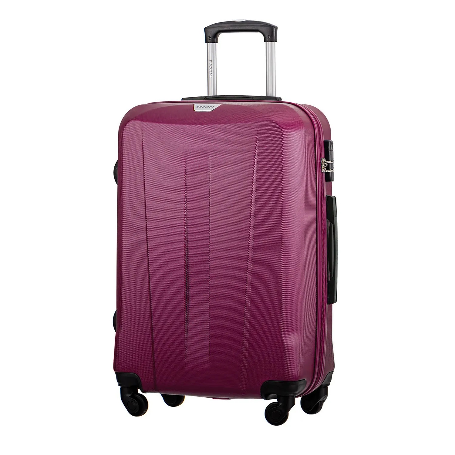 Puccini ABS03A3B tumepunane suur reisikohver — ABS, 94L, 3.9 kg