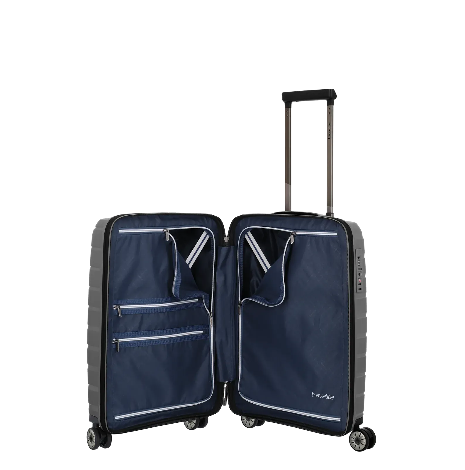 Travelite pelēks rokas bagāžas koferis — polipropilēns, 37L, 2.7 kg (skats 6)
