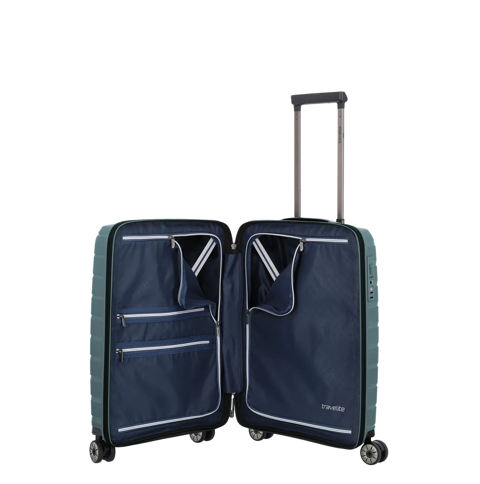 Travelite zils rokas bagāžas koferis — polipropilēns, 37L, 2.7 kg (skats 6)
