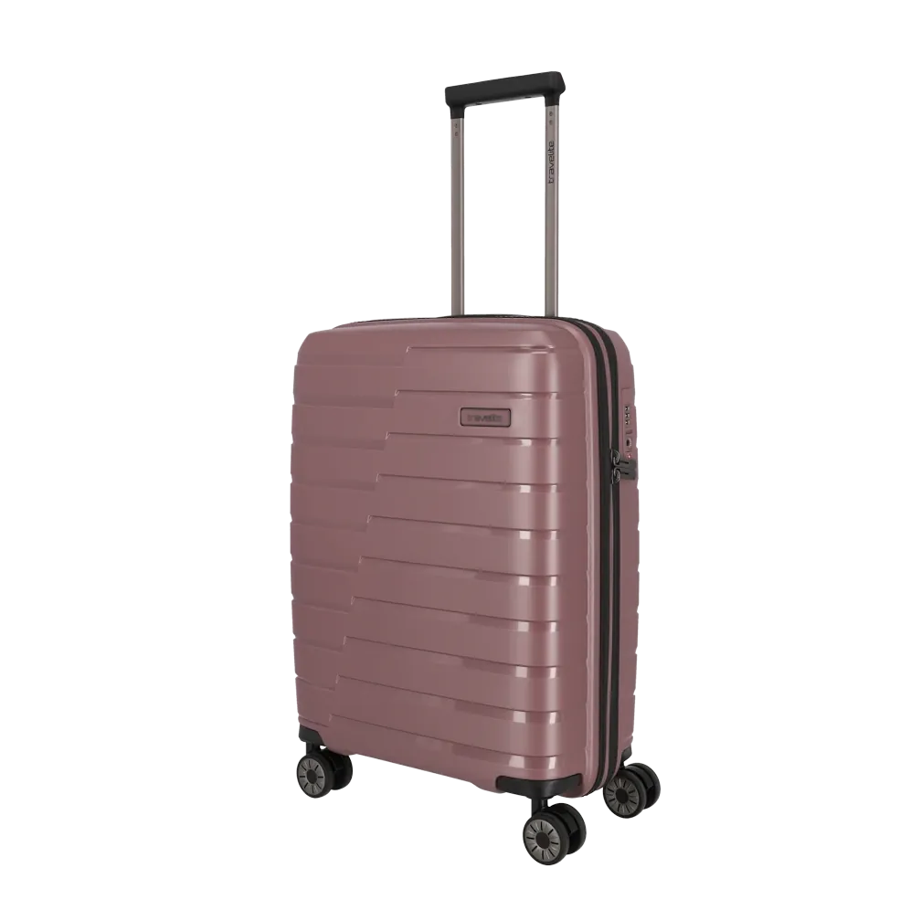 Travelite rozā rokas bagāžas koferis — Polüpropüleen, 37L, 2.7 kg