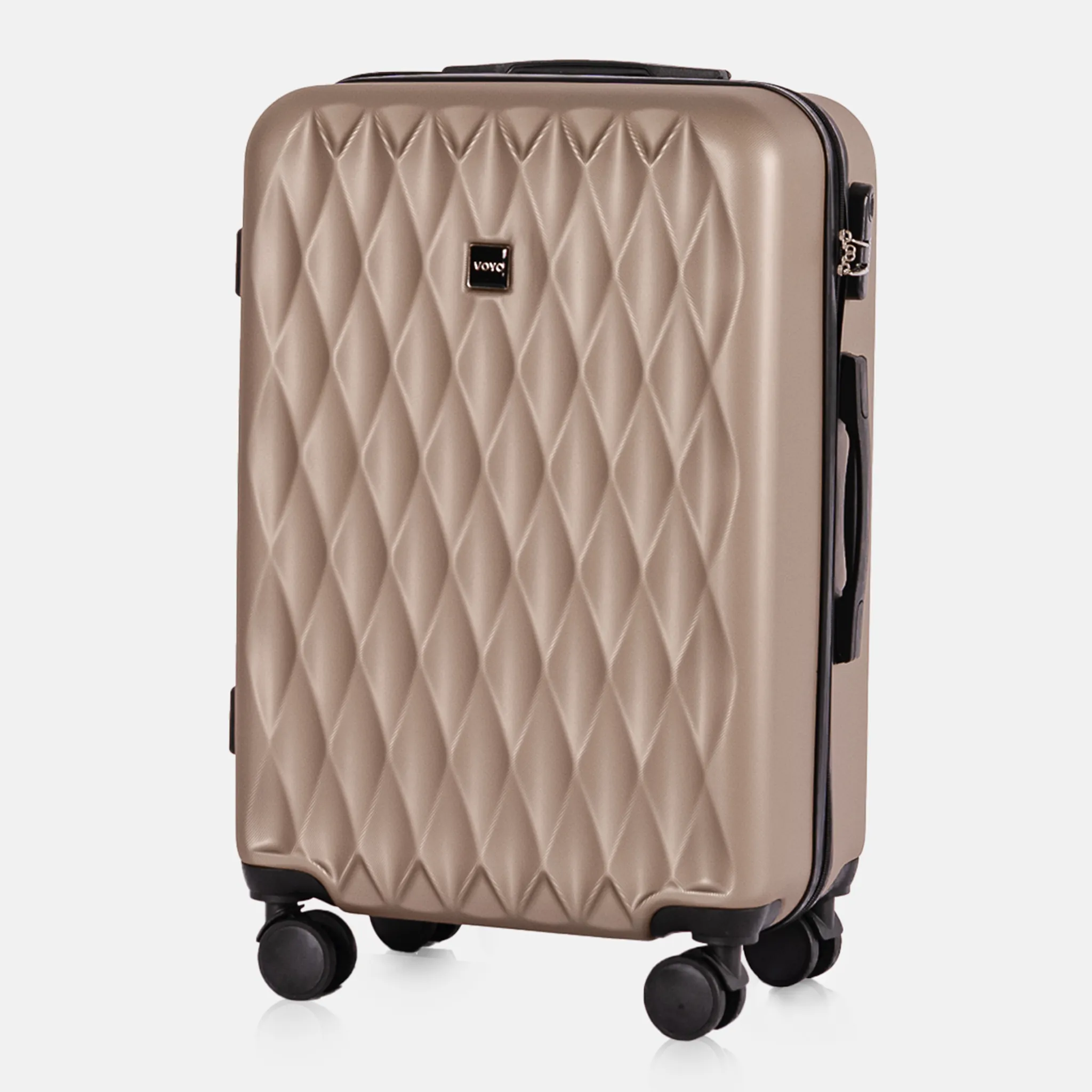 Voyo NV290 šampanietis vidējais koferis — ABS plastmasa, 66L, 3.3 kg