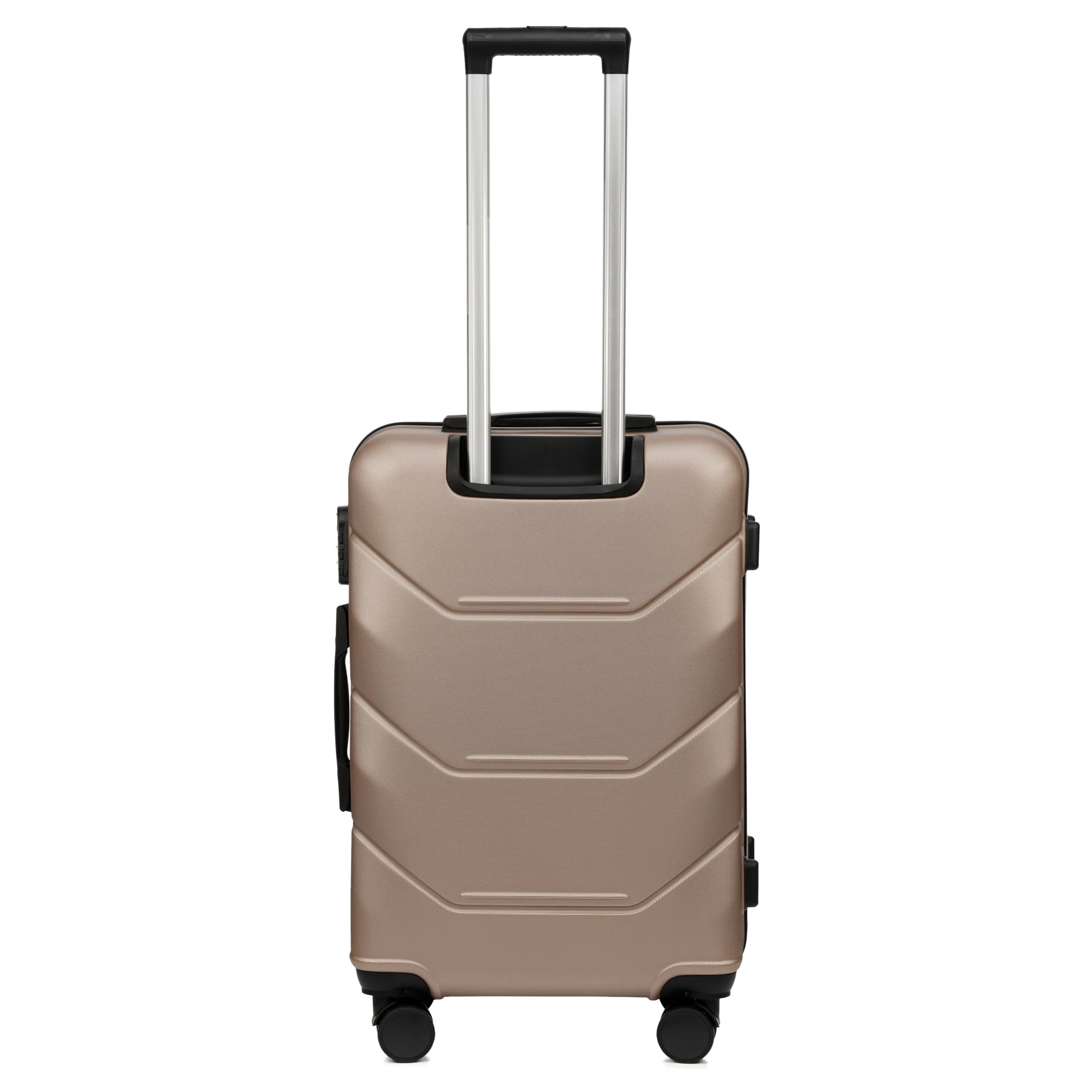 Voyo SK170 šampanietis vidējais koferis — ABS, 63L, 3.2 kg (no aizmugures)