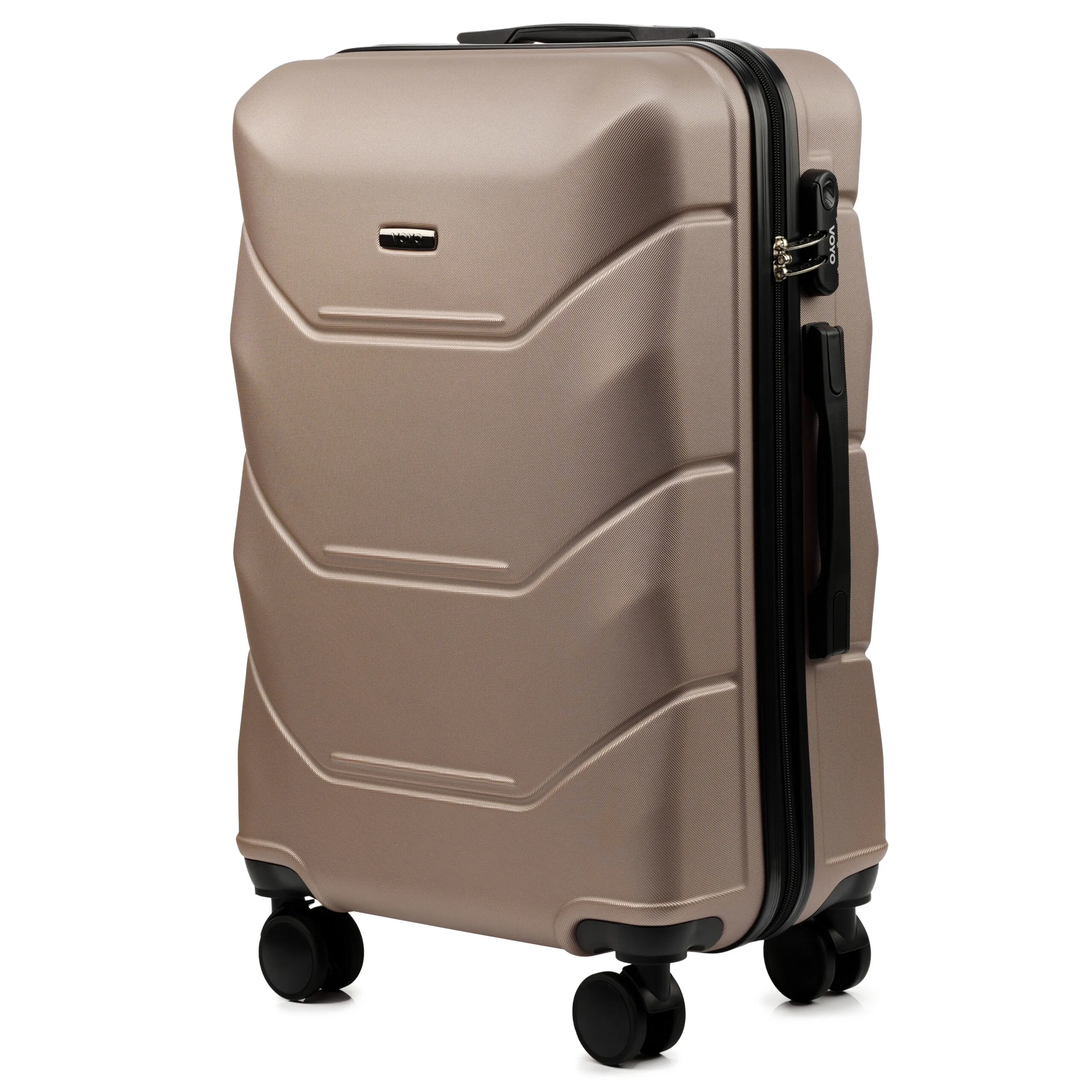 Voyo SK170 šampanietis vidējais koferis — ABS, 63L, 3.2 kg