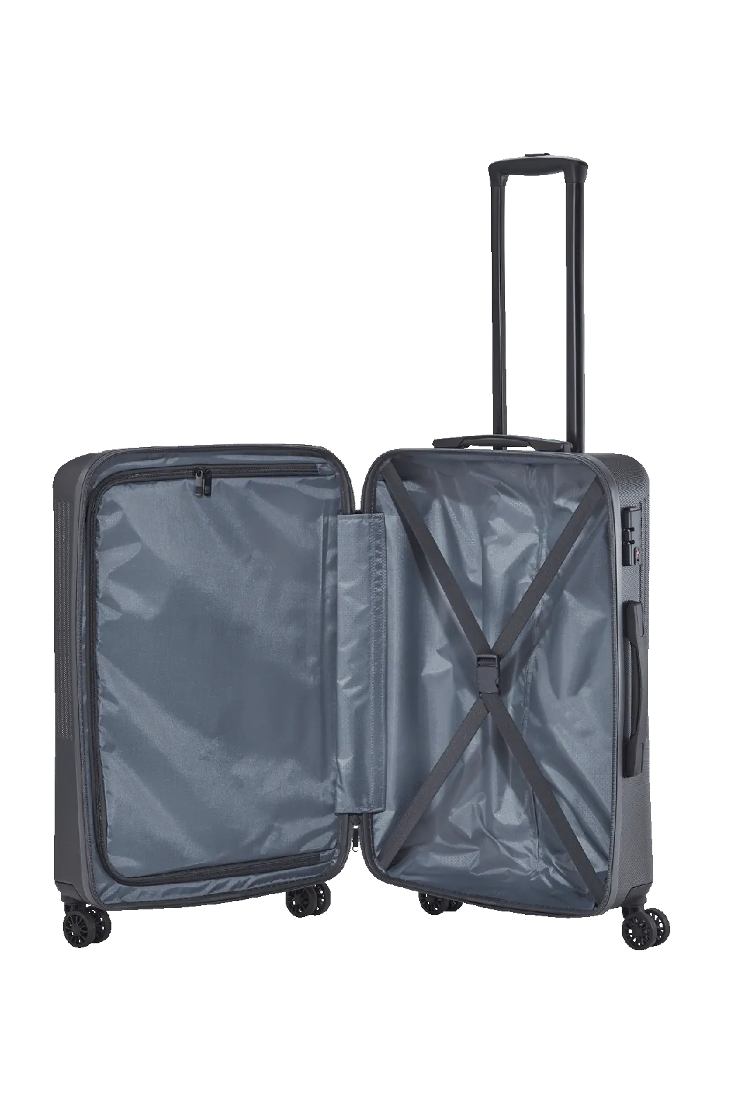 Travelite pelēks vidējais koferis — ABS plastmasa, 65L, 3.3 kg (skats 6)