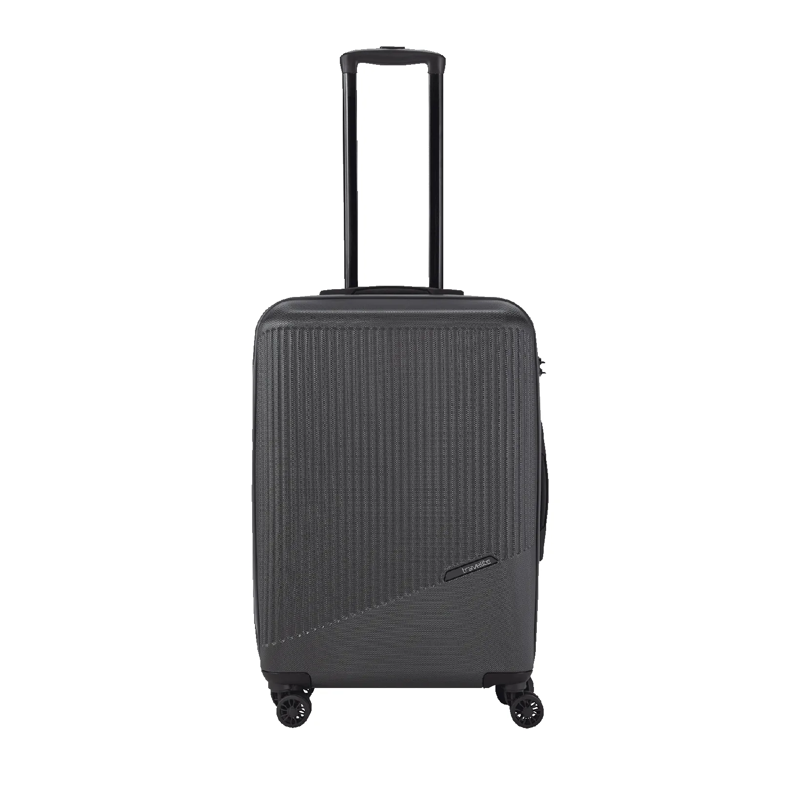 Travelite pelēks vidējais koferis — ABS plastmasa, 65L, 3.3 kg
