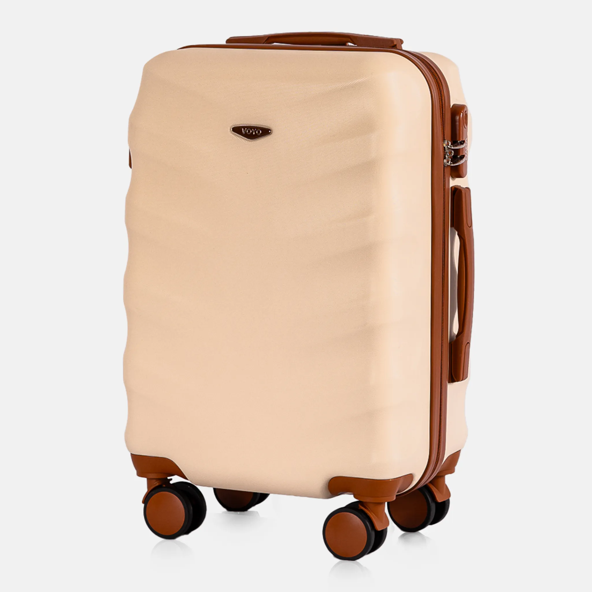 Voyo FJ140 bēšs rokas bagāžas koferis — ABS plastmasa, 39L, 2.8 kg