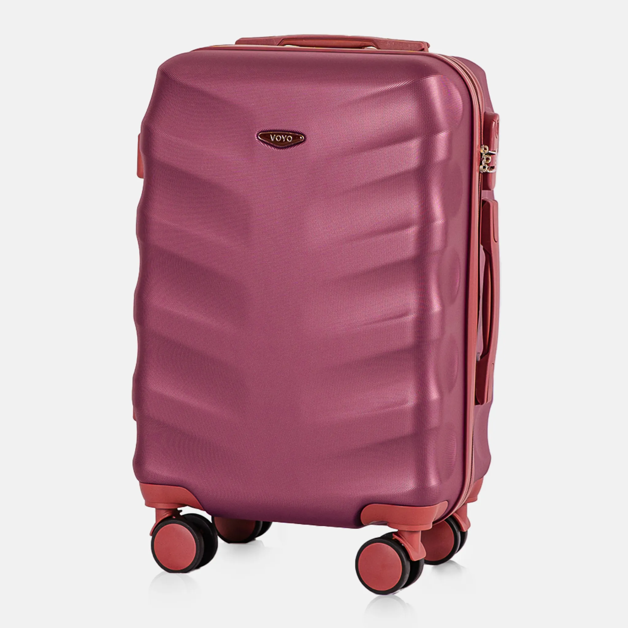 Voyo FJ140 Burgundia rokas bagāžas koferis — ABS plastmasa, 39L, 2.8 kg