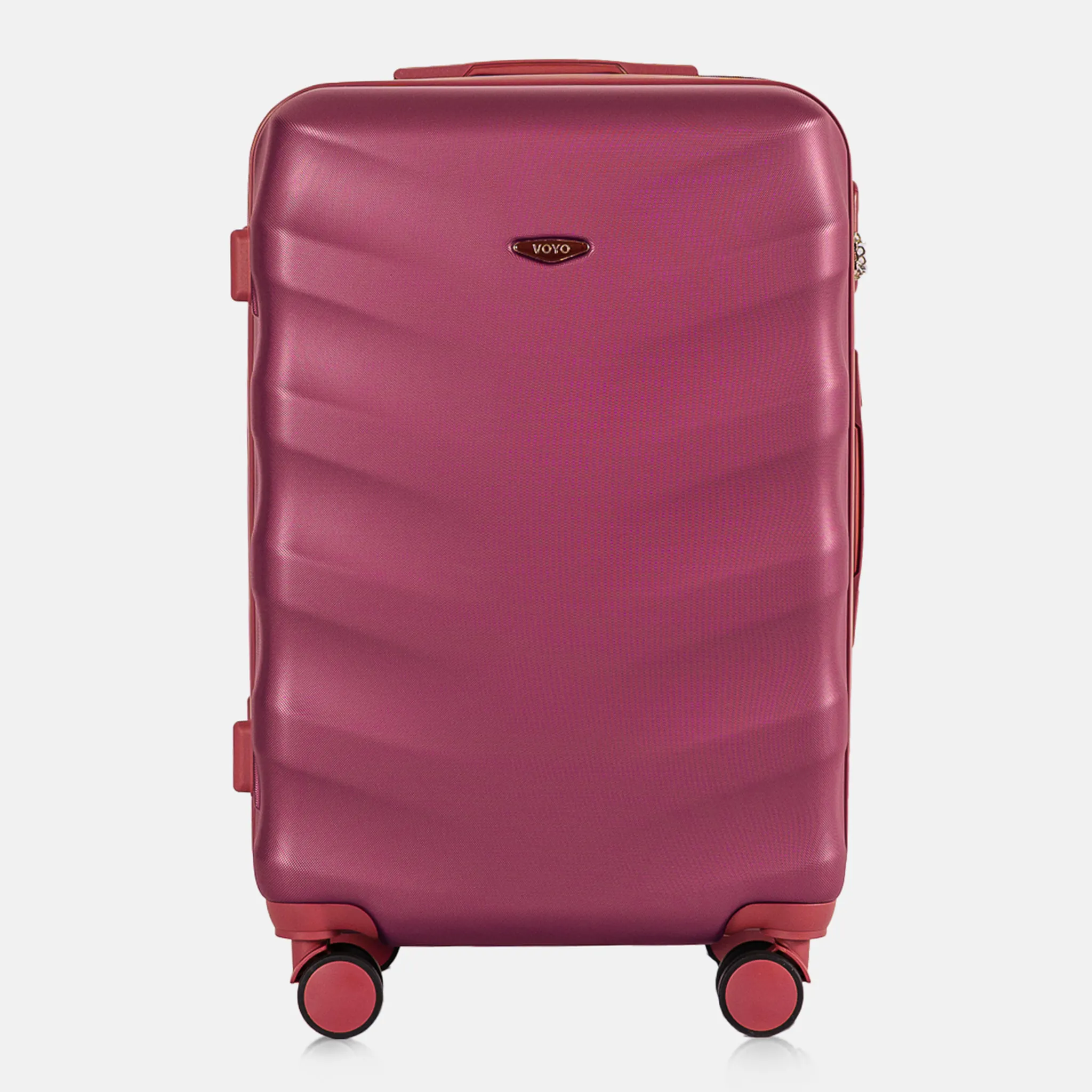 Voyo FJ140 Burgundia vidējais koferis — ABS plastmasa, 66L, 3.3 kg (skats 2)