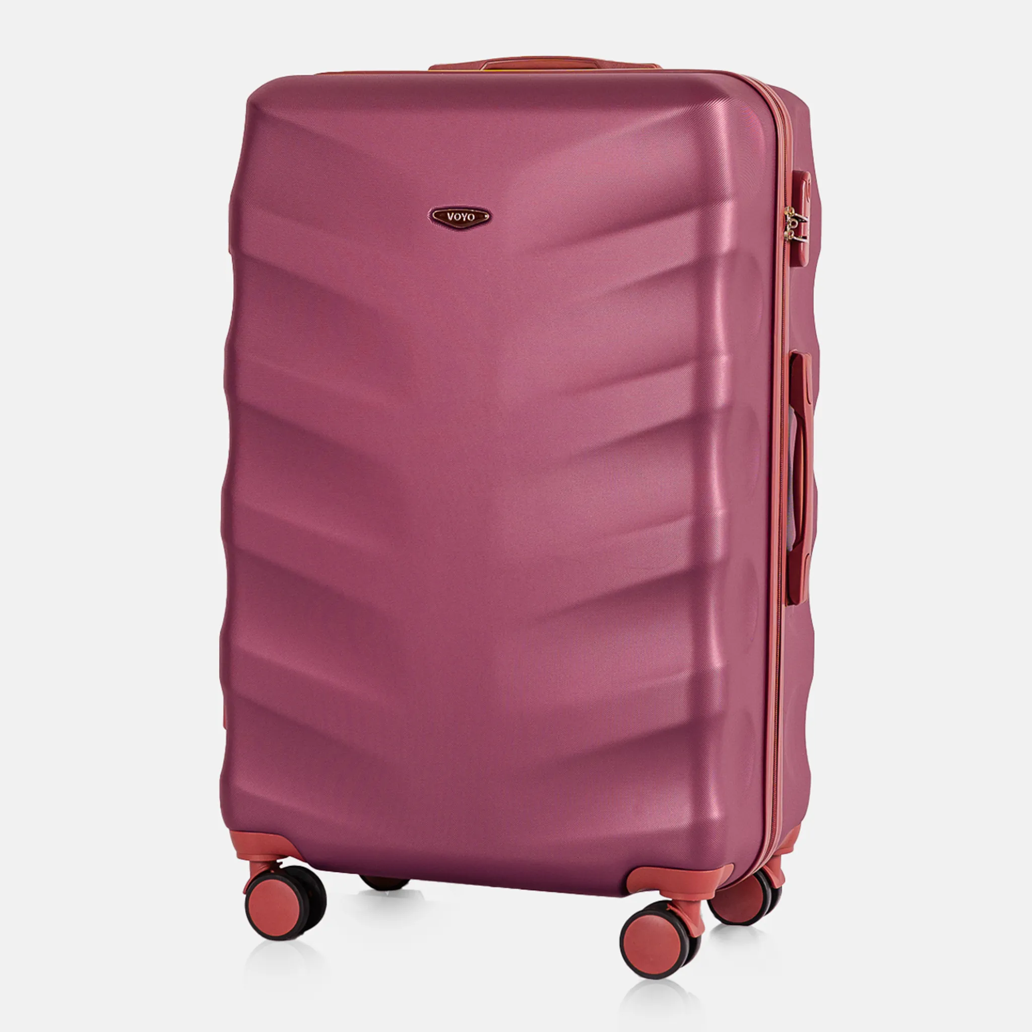 Voyo FJ140 Burgundia liels koferis — ABS plastmasa, 102L, 4.3 kg