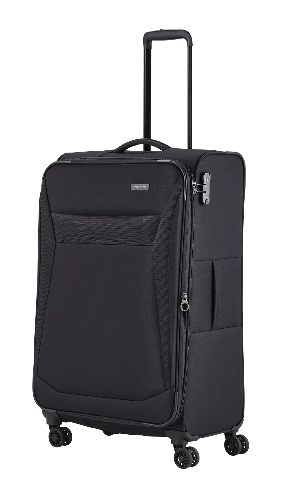 Travelite melns liels koferis — audums, 3.4 kg (skats 2)