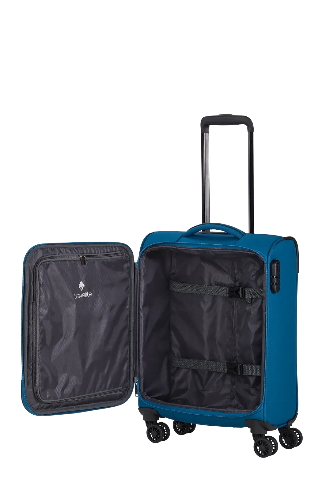 Travelite zils rokas bagāžas koferis — audums, 34L, 2.4 kg (skats 9)