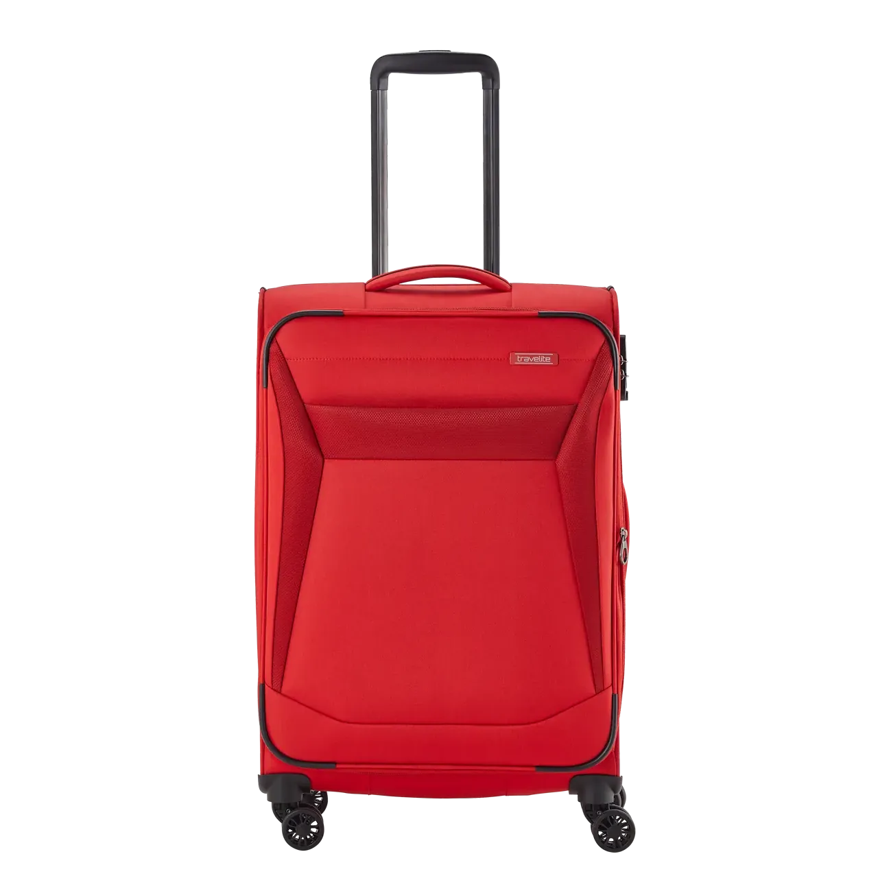 Travelite sarkans vidējais koferis — audums, 2.9 kg