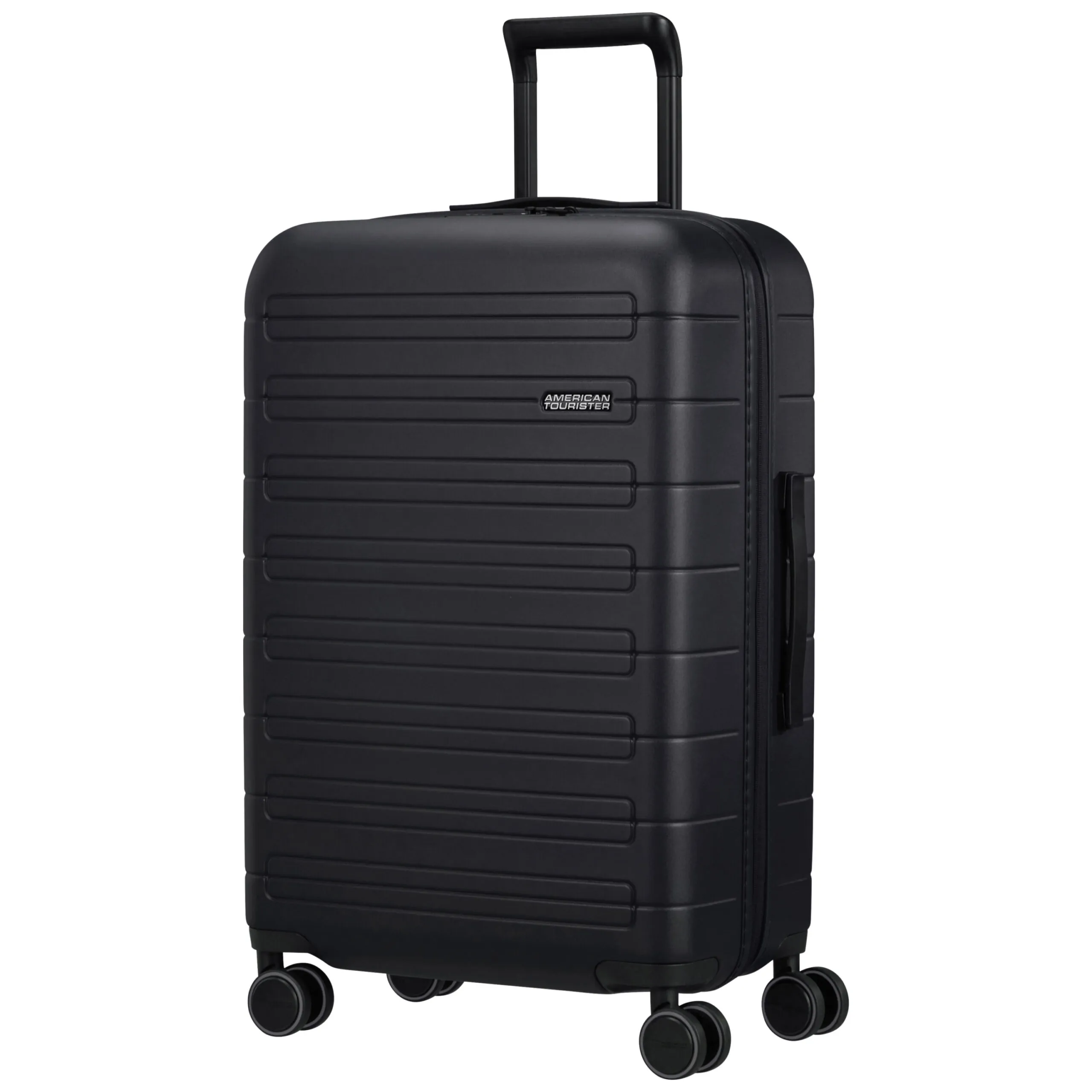 American Tourister MC7*61 melns vidējais koferis — Polükarbonaat, 64L, 3.6 kg